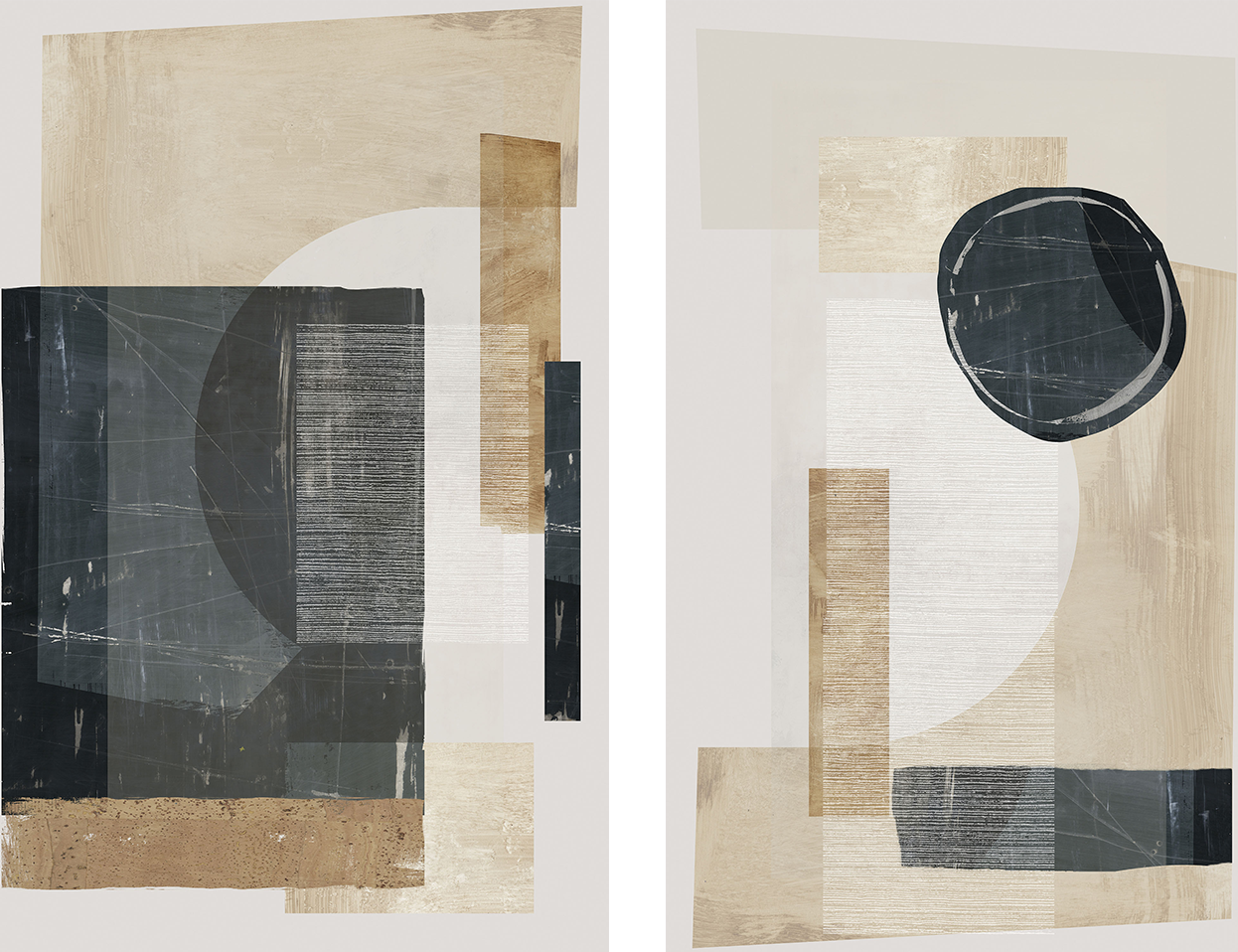 wall-art-print-canvas-poster-framed-Hometown Glory, Style A & B, Set Of 2-1