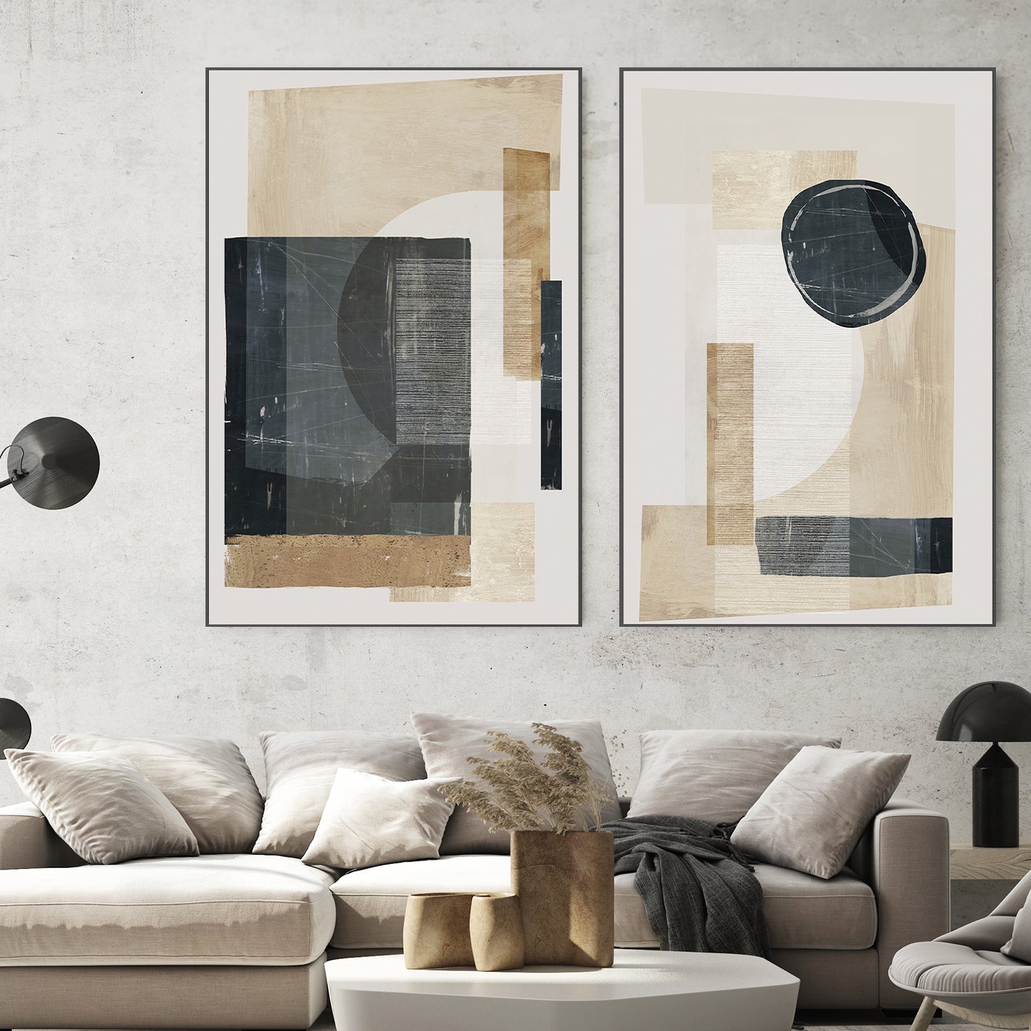 wall-art-print-canvas-poster-framed-Hometown Glory, Style A & B, Set Of 2-2