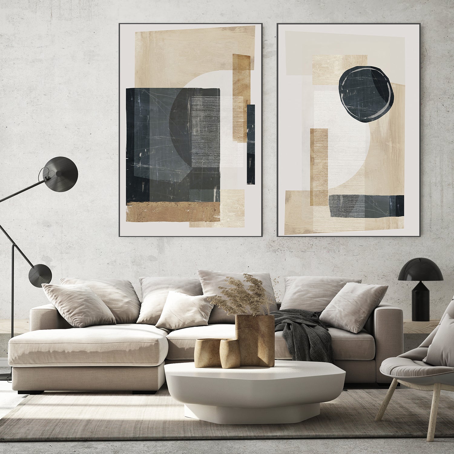 wall-art-print-canvas-poster-framed-Hometown Glory, Style A & B, Set Of 2-7