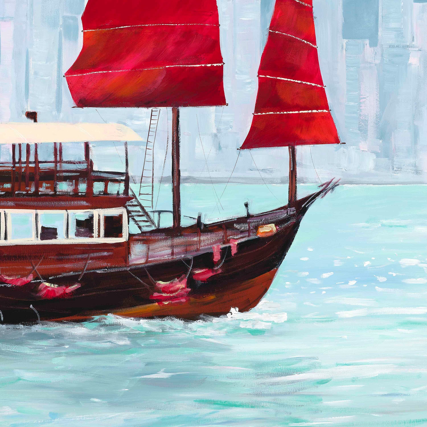 wall-art-print-canvas-poster-framed-Hong Kong Harbour-11