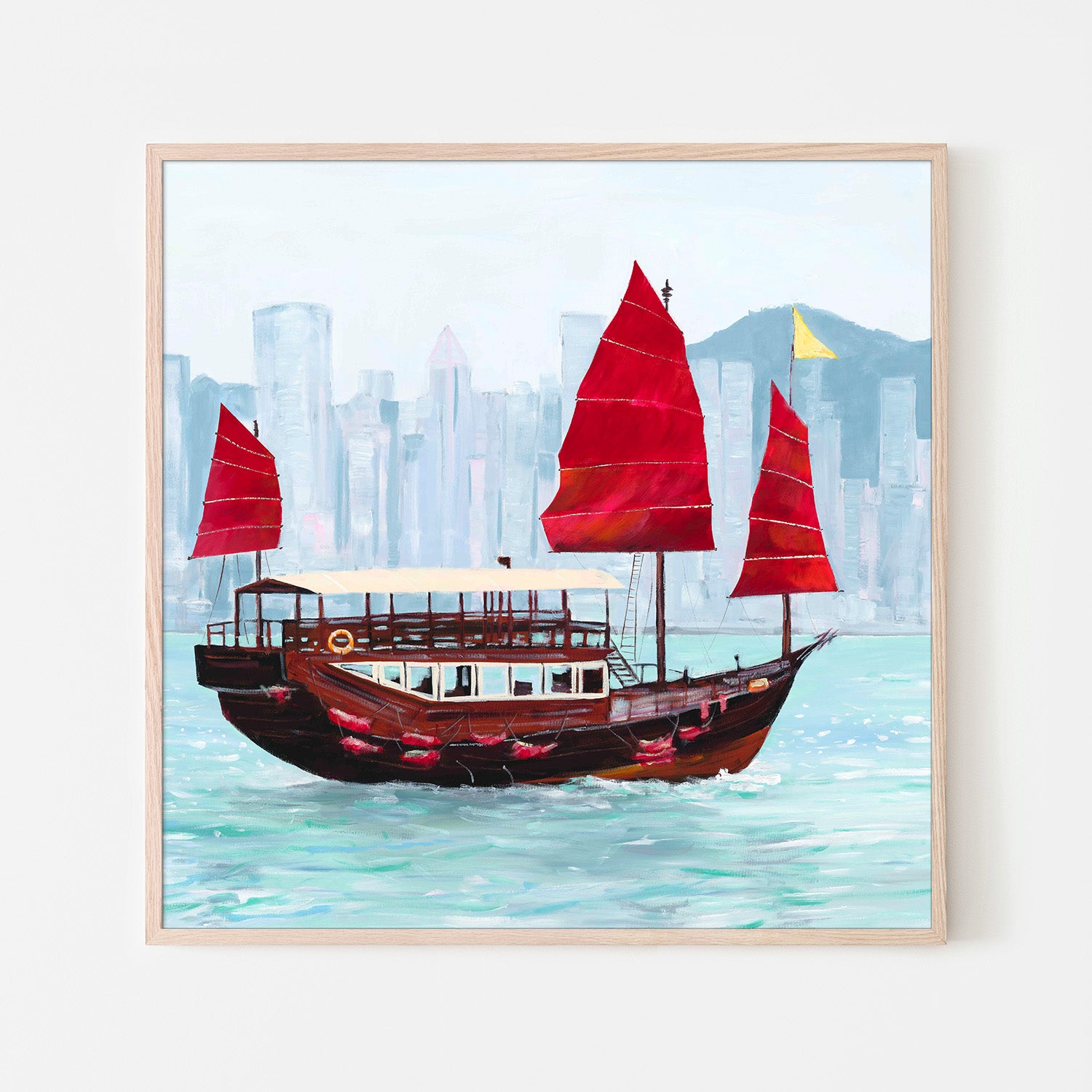 wall-art-print-canvas-poster-framed-Hong Kong Harbour-6