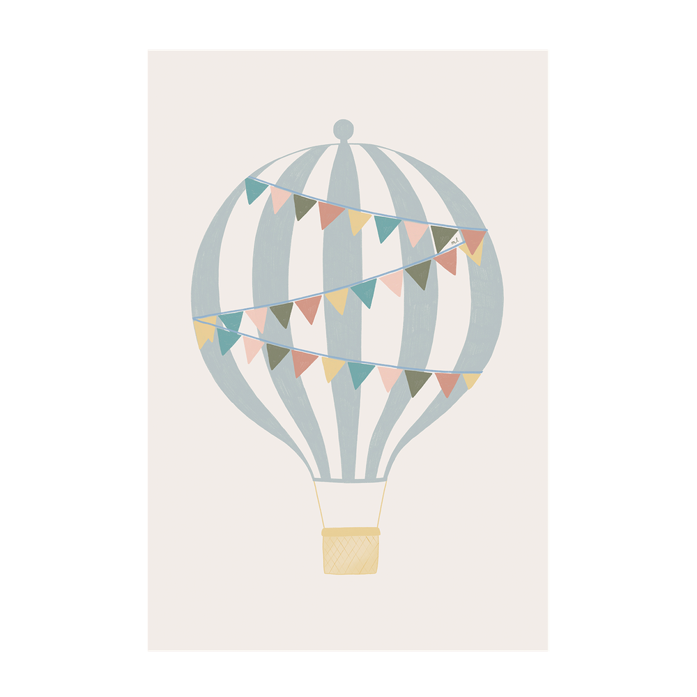 wall-art-print-canvas-poster-framed-Hot Air Balloons, Set of 2 , By Menina Lisboa-8