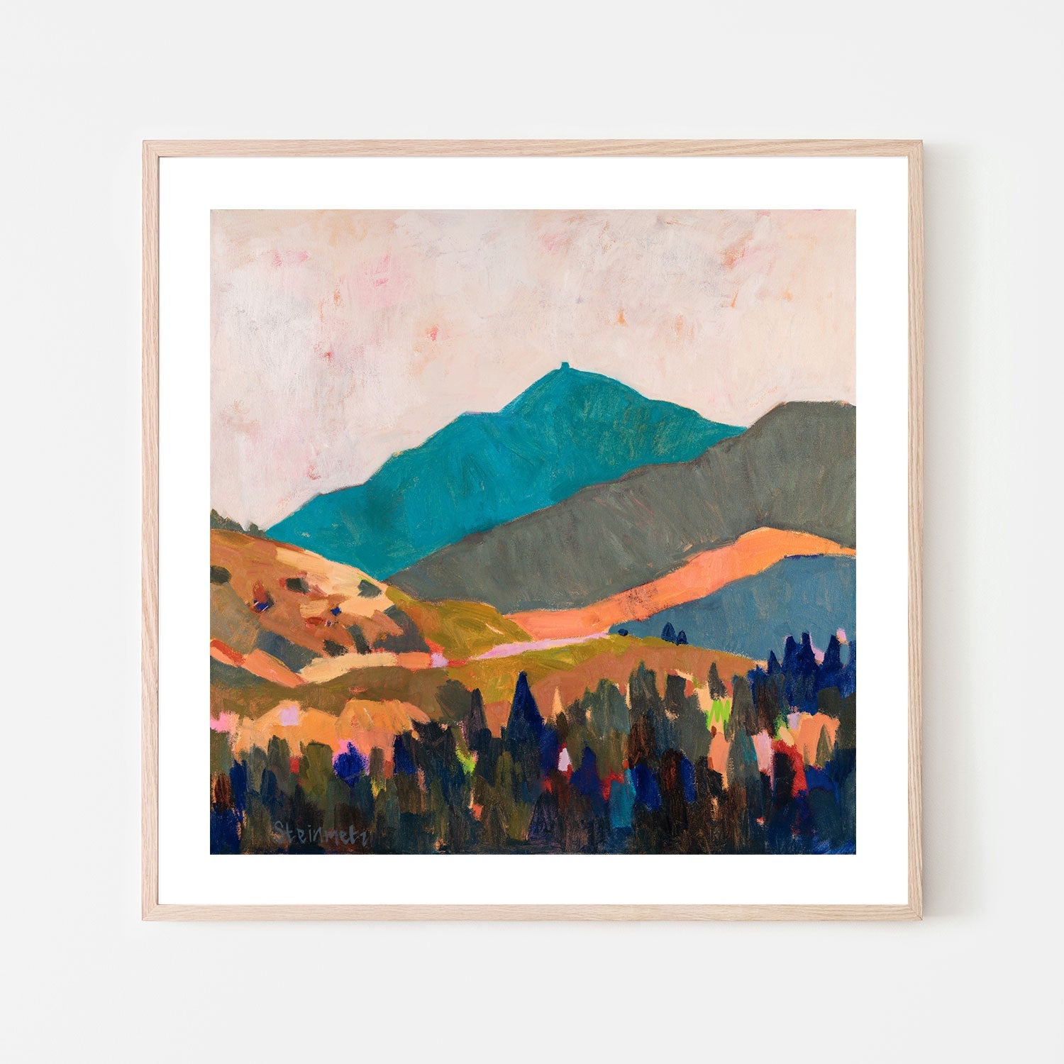 wall-art-print-canvas-poster-framed-Hot Blue Mount Tam , By Liana Steinmetz-6