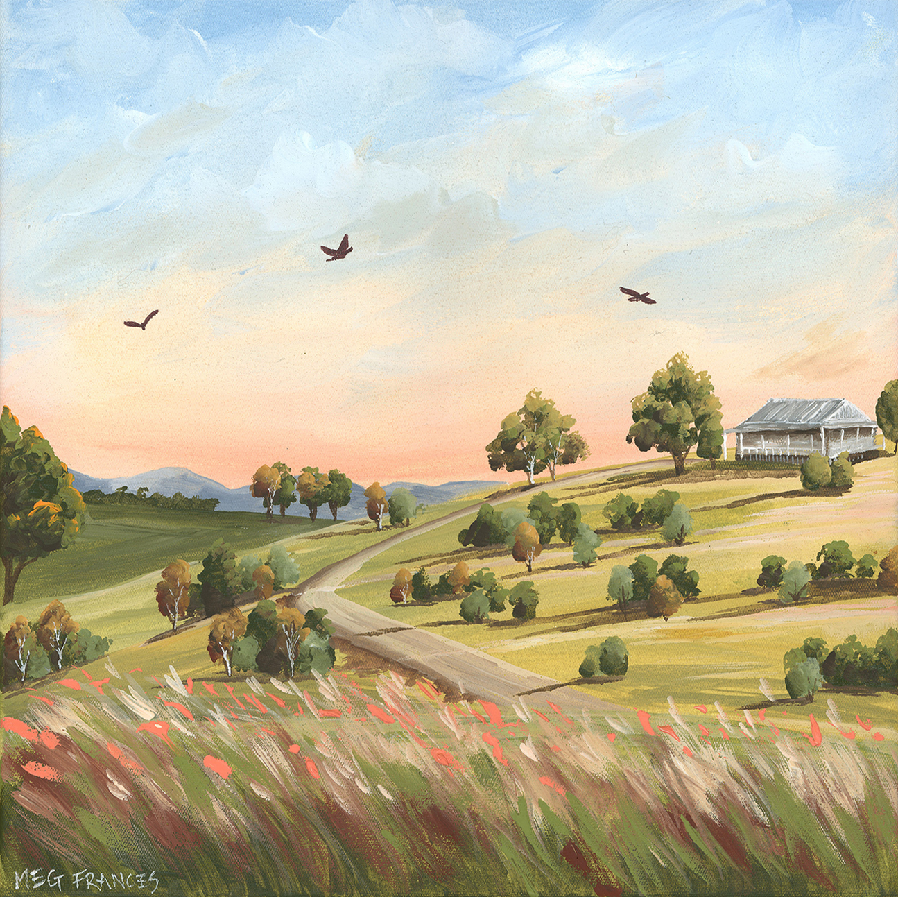 wall-art-print-canvas-poster-framed-House On The Hill , By Meg Frances-1