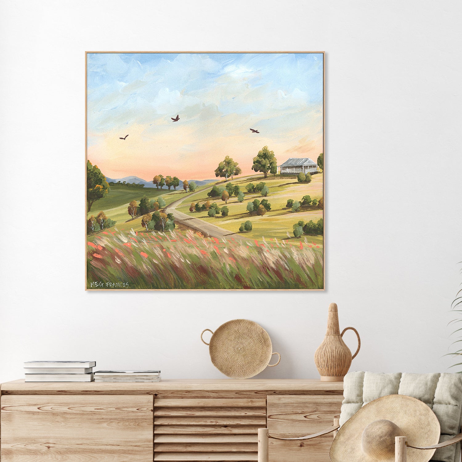 wall-art-print-canvas-poster-framed-House On The Hill , By Meg Frances-2
