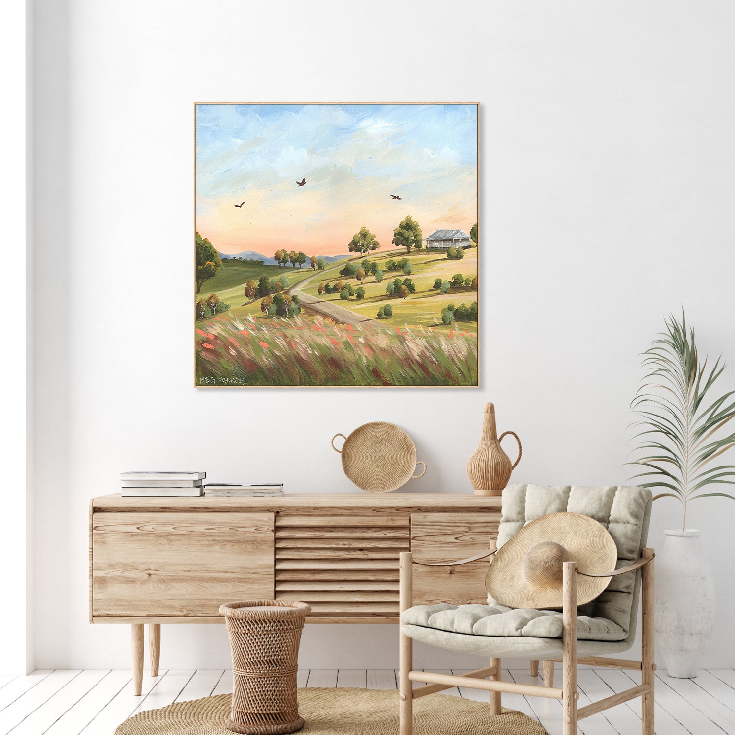 wall-art-print-canvas-poster-framed-House On The Hill , By Meg Frances-7