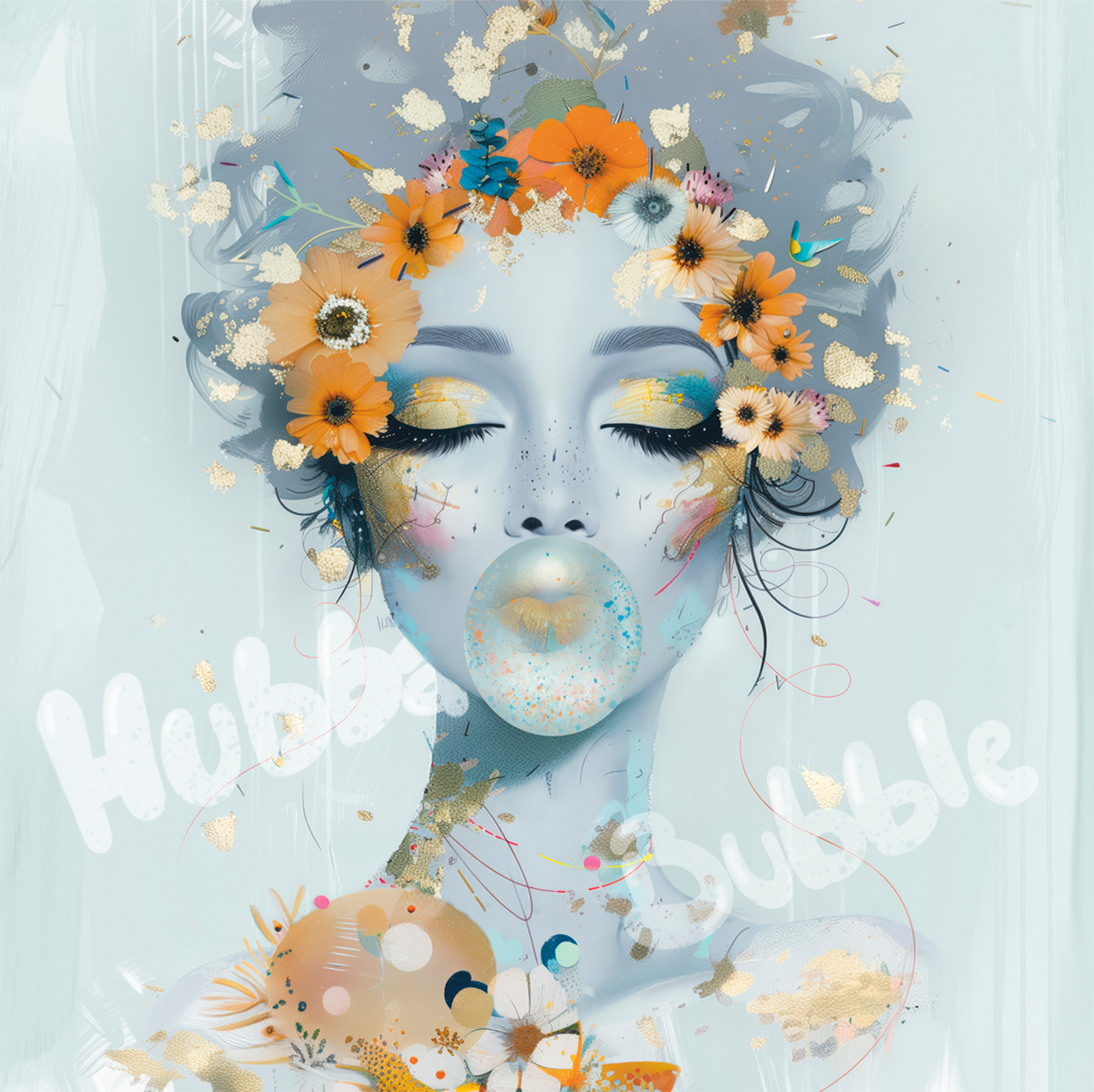 wall-art-print-canvas-poster-framed-Hubba Bubble , By Bella Eve-1