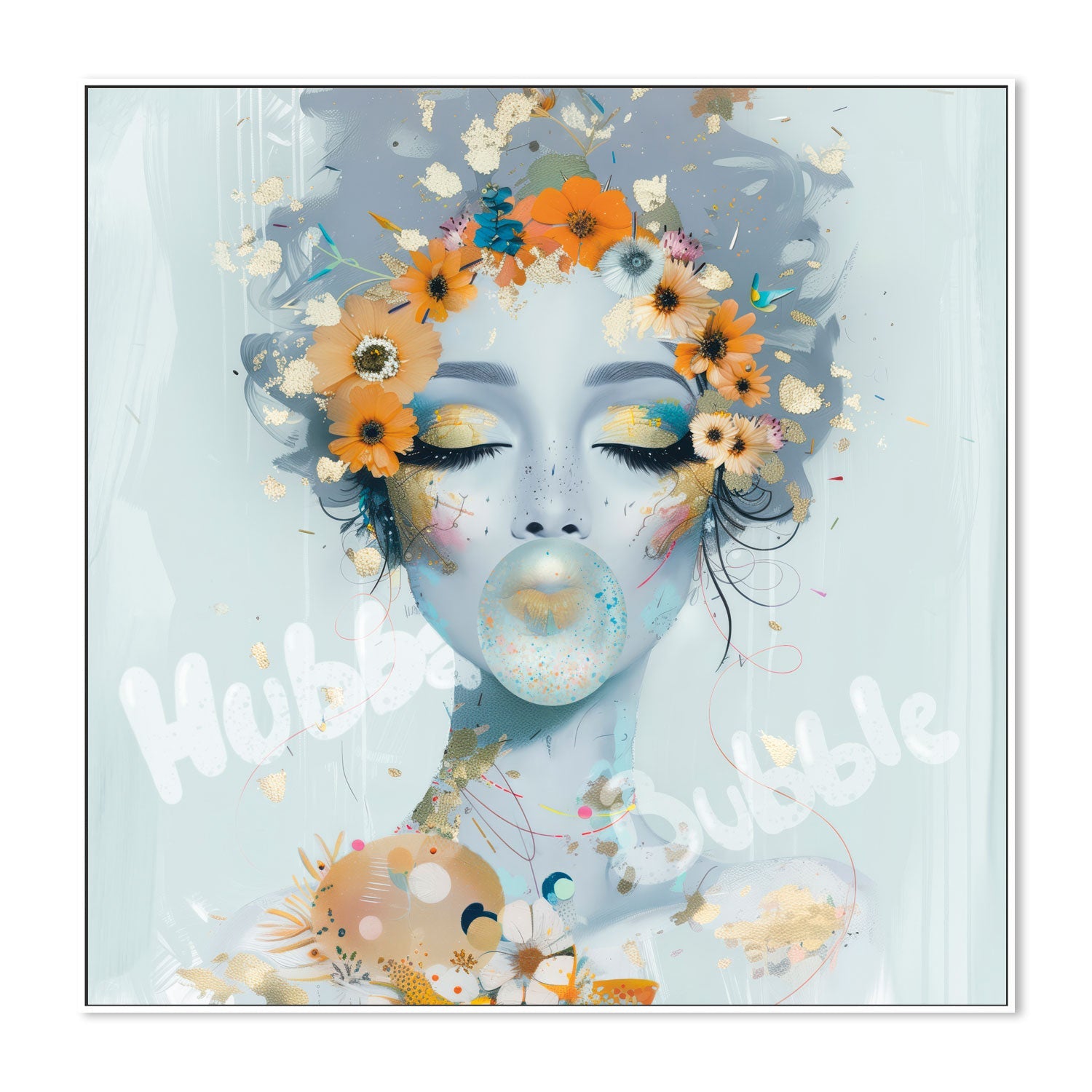 wall-art-print-canvas-poster-framed-Hubba Bubble , By Bella Eve-5