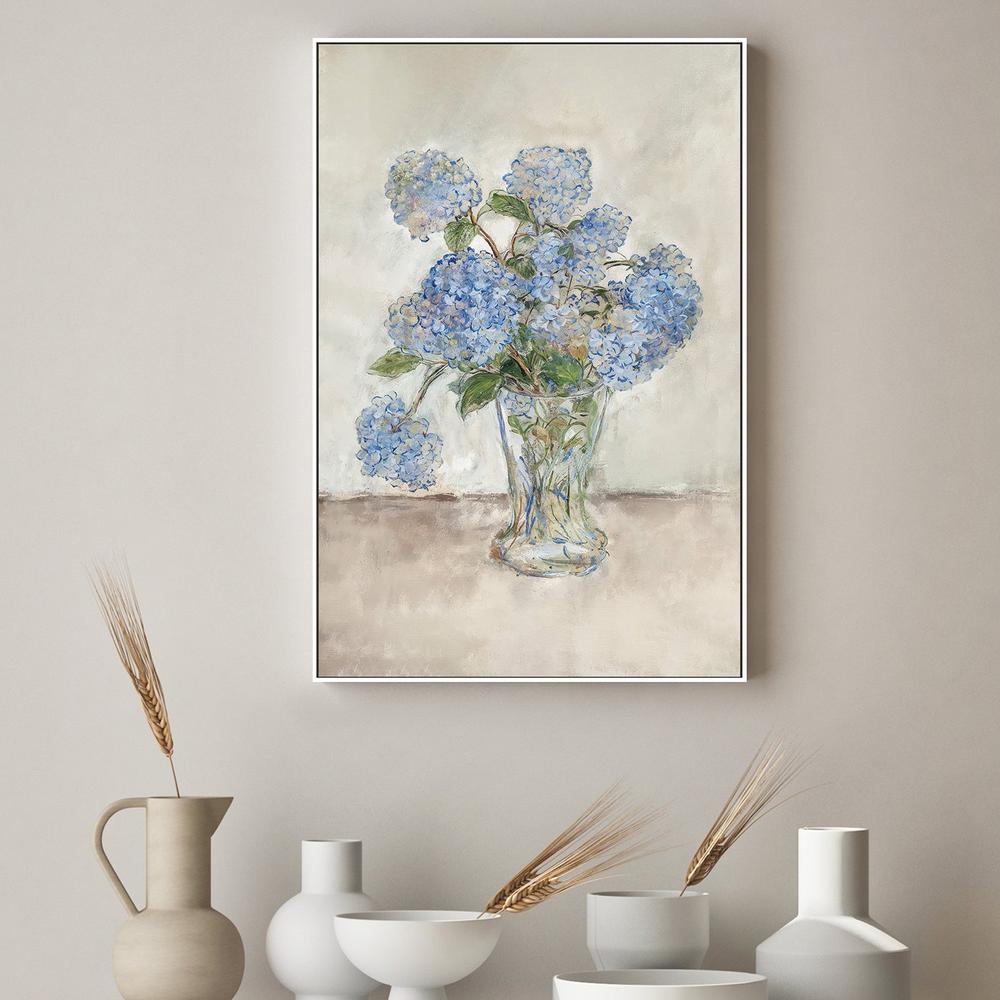 wall-art-print-canvas-poster-framed-Hydrangeas Blue , By Lady Hana-2
