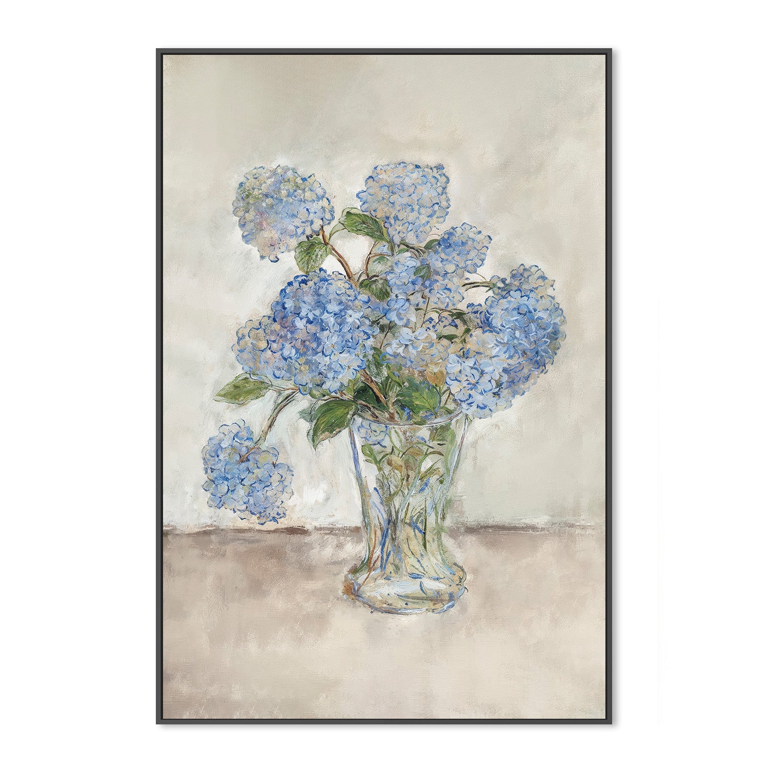 wall-art-print-canvas-poster-framed-Hydrangeas Blue , By Lady Hana-3