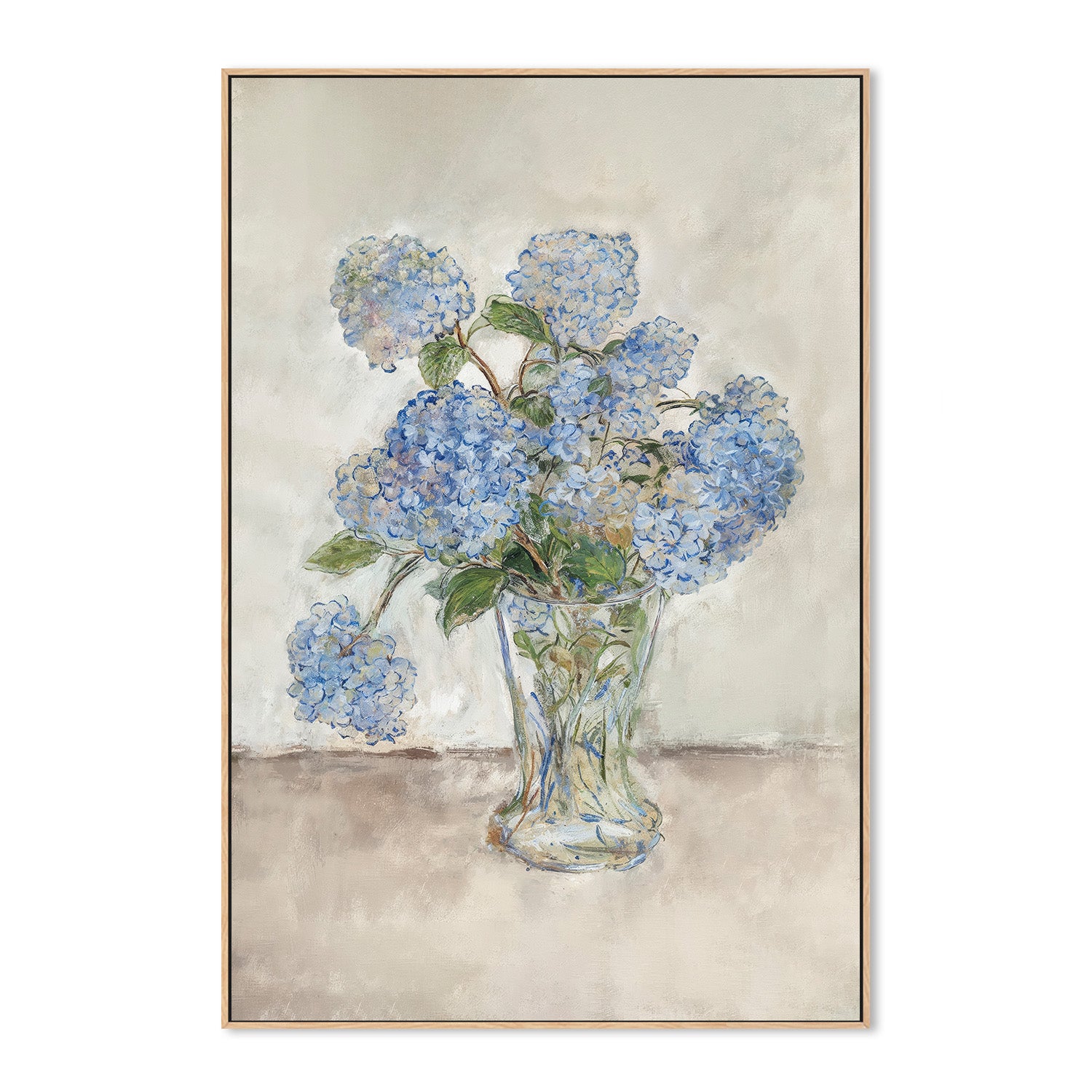 wall-art-print-canvas-poster-framed-Hydrangeas Blue , By Lady Hana-4