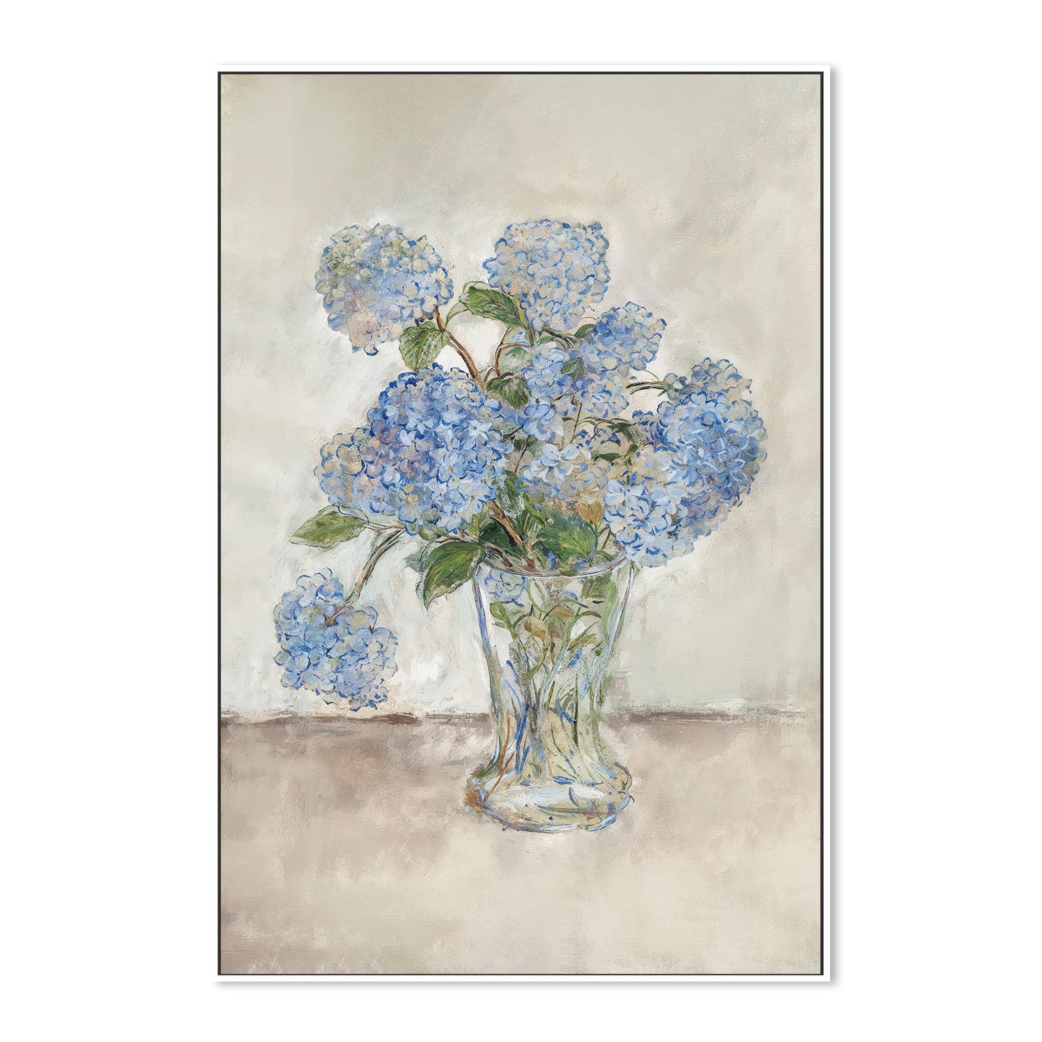 wall-art-print-canvas-poster-framed-Hydrangeas Blue , By Lady Hana-5