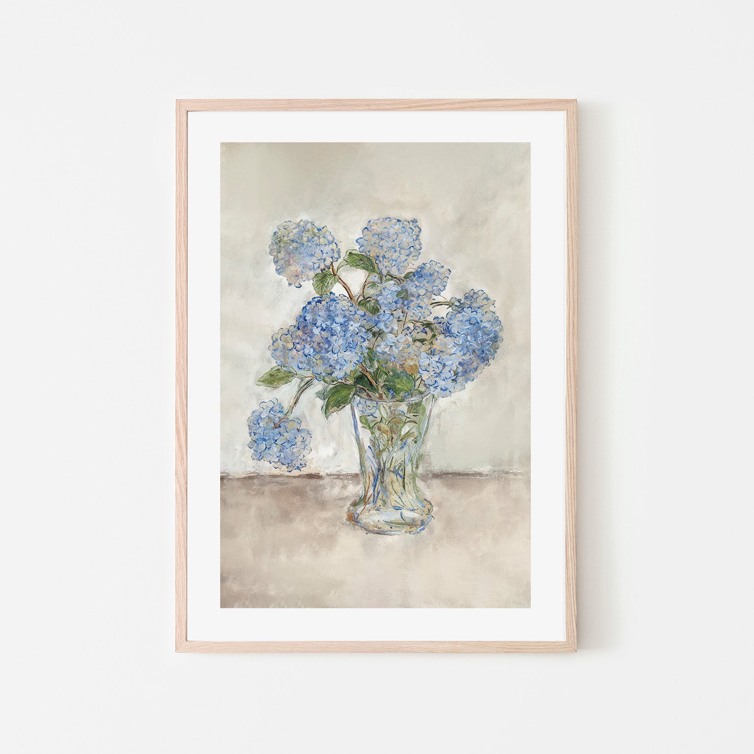 wall-art-print-canvas-poster-framed-Hydrangeas Blue , By Lady Hana-6
