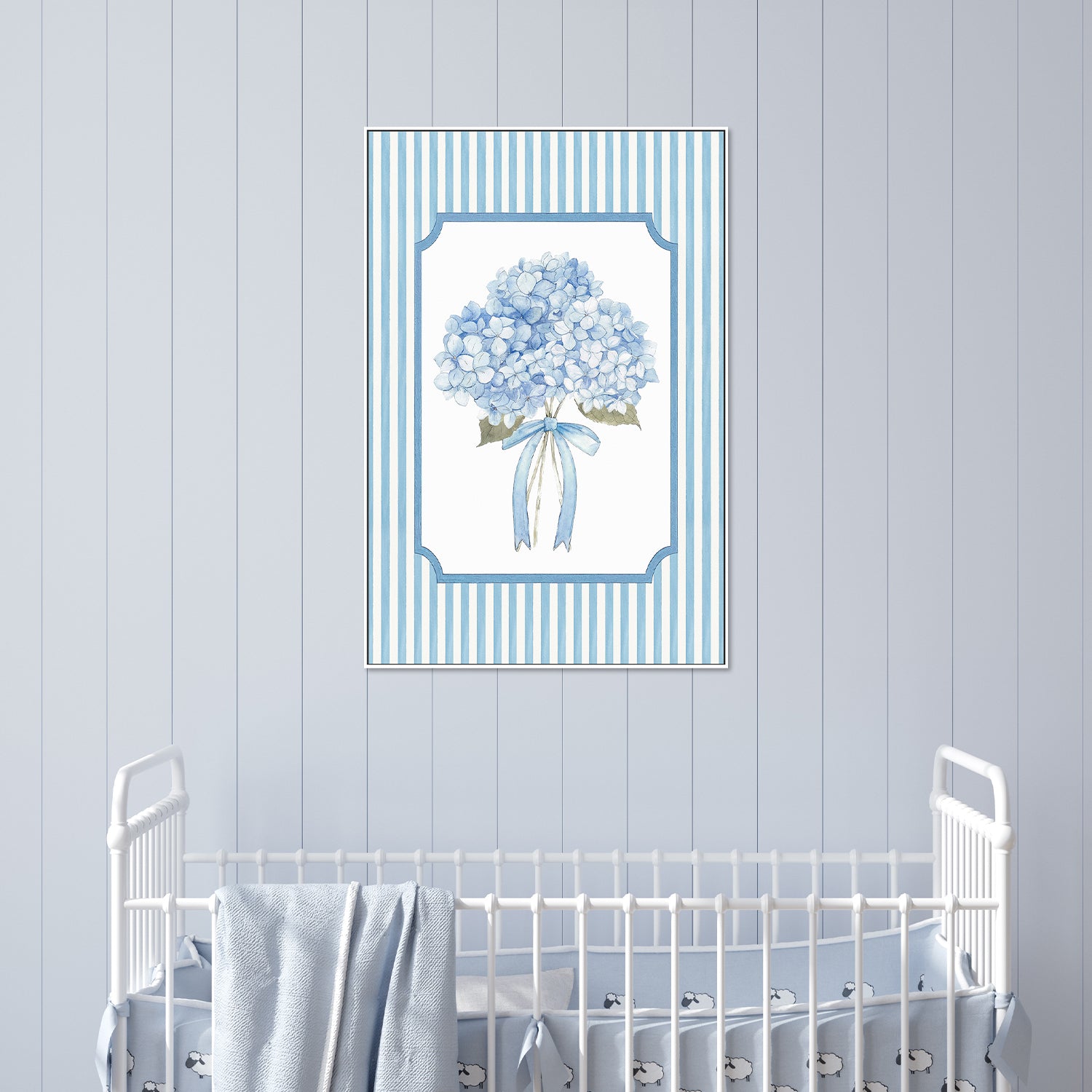 wall-art-print-canvas-poster-framed-Hydrangeas Bow-7