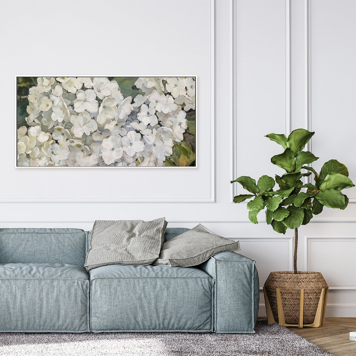 wall-art-print-canvas-poster-framed-Hydrangeas , By Lady Hana-7