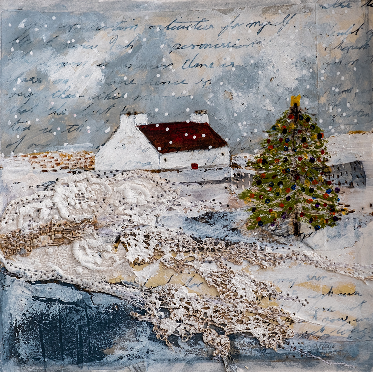 wall-art-print-canvas-poster-framed-I Dream Of Christmas , By Louise O'Hara-1