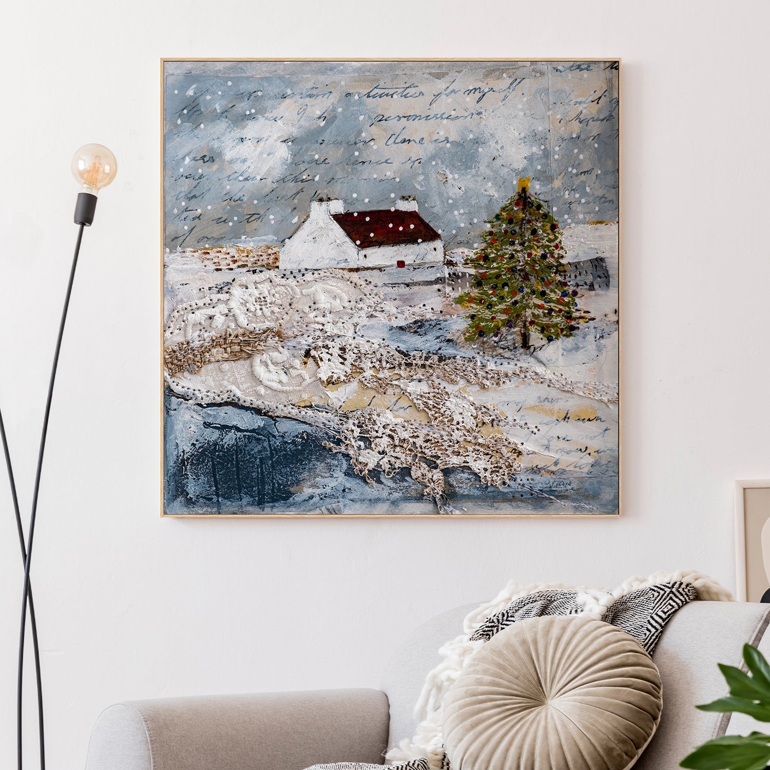 wall-art-print-canvas-poster-framed-I Dream Of Christmas , By Louise O'Hara-2