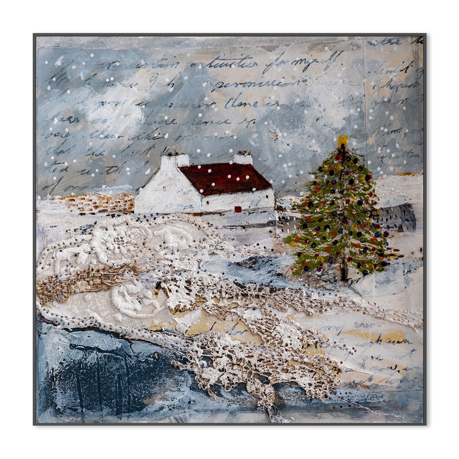 wall-art-print-canvas-poster-framed-I Dream Of Christmas , By Louise O'Hara-3