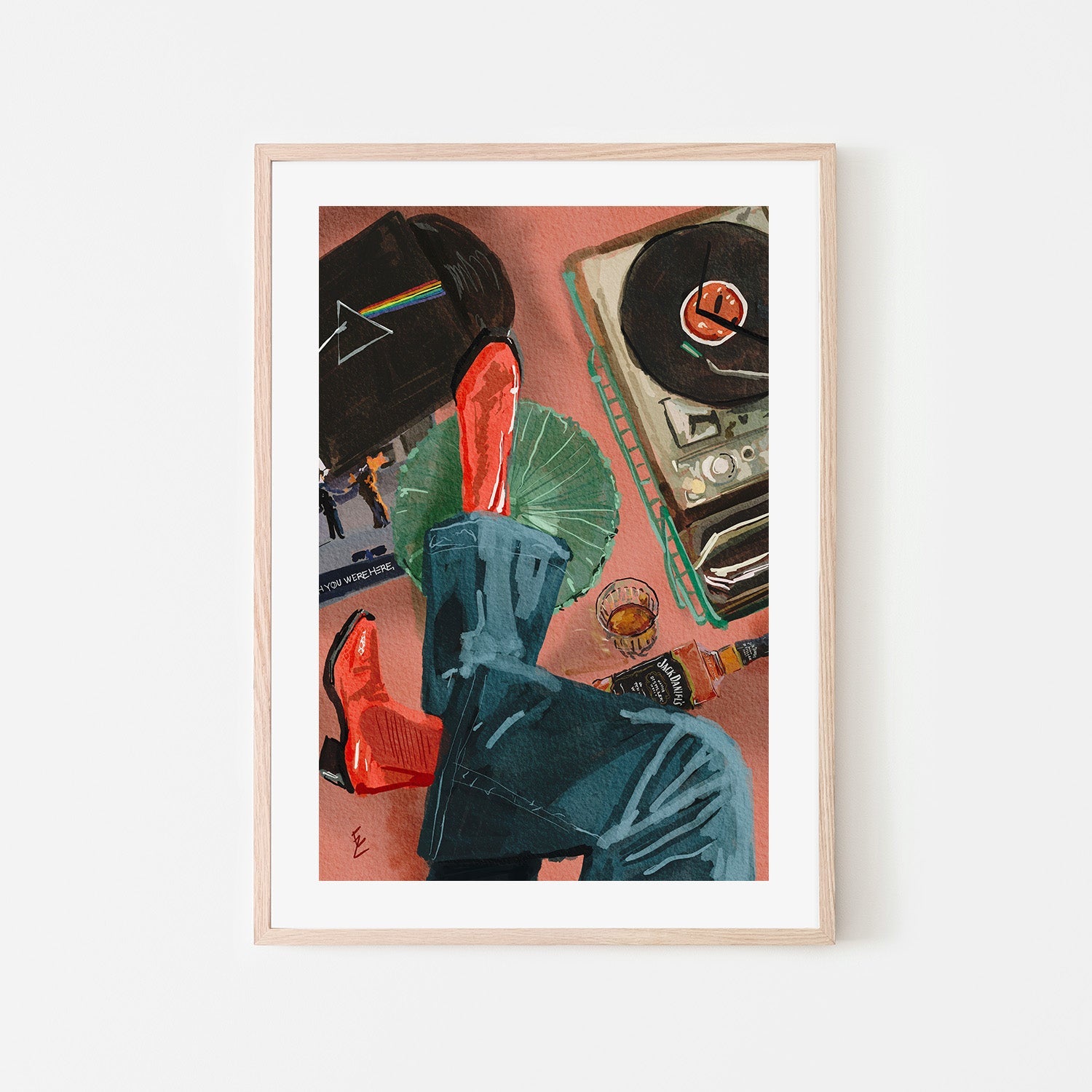 wall-art-print-canvas-poster-framed-I Wish You Were Here , By Ekaterina Zagorska-6