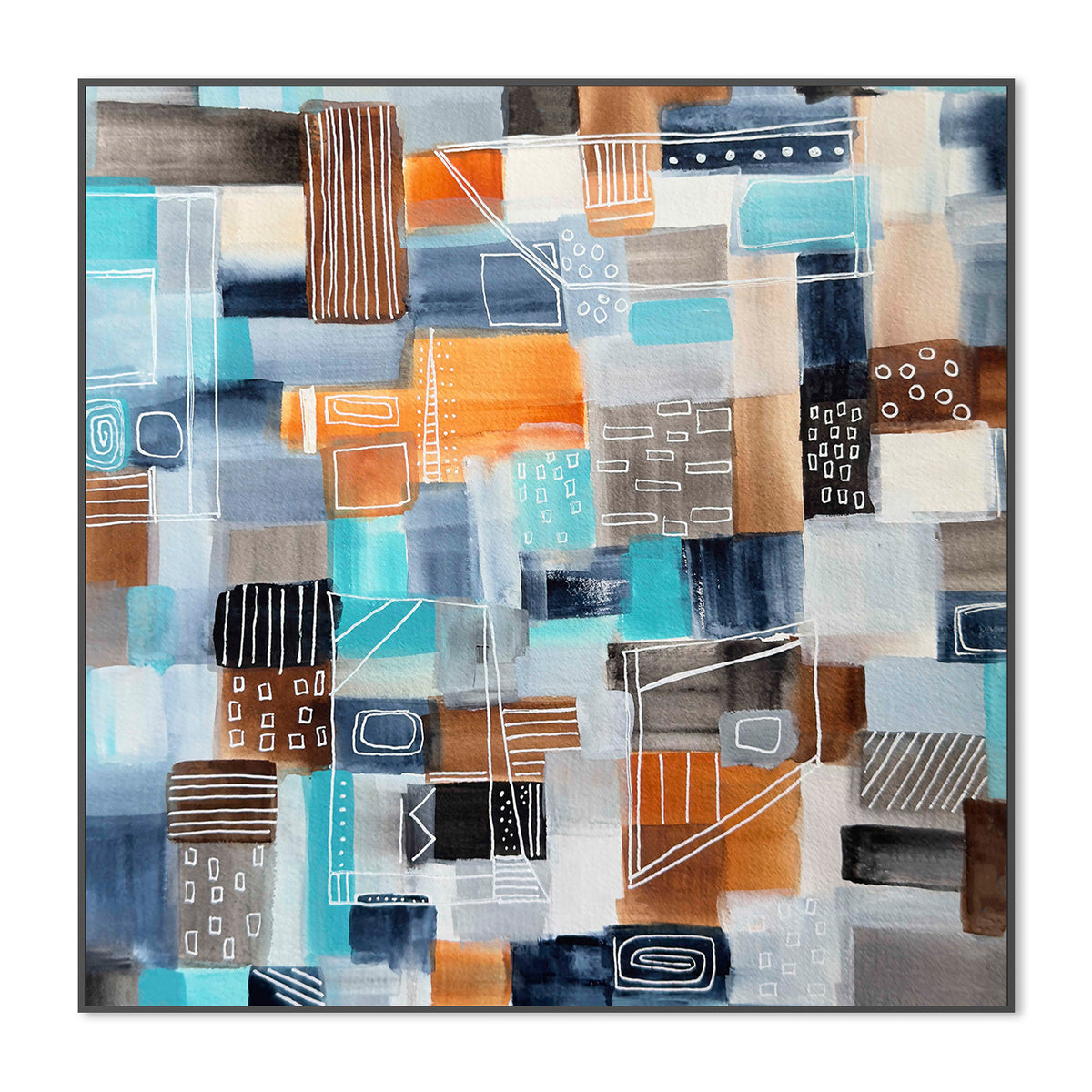 wall-art-print-canvas-poster-framed-In Blue-3