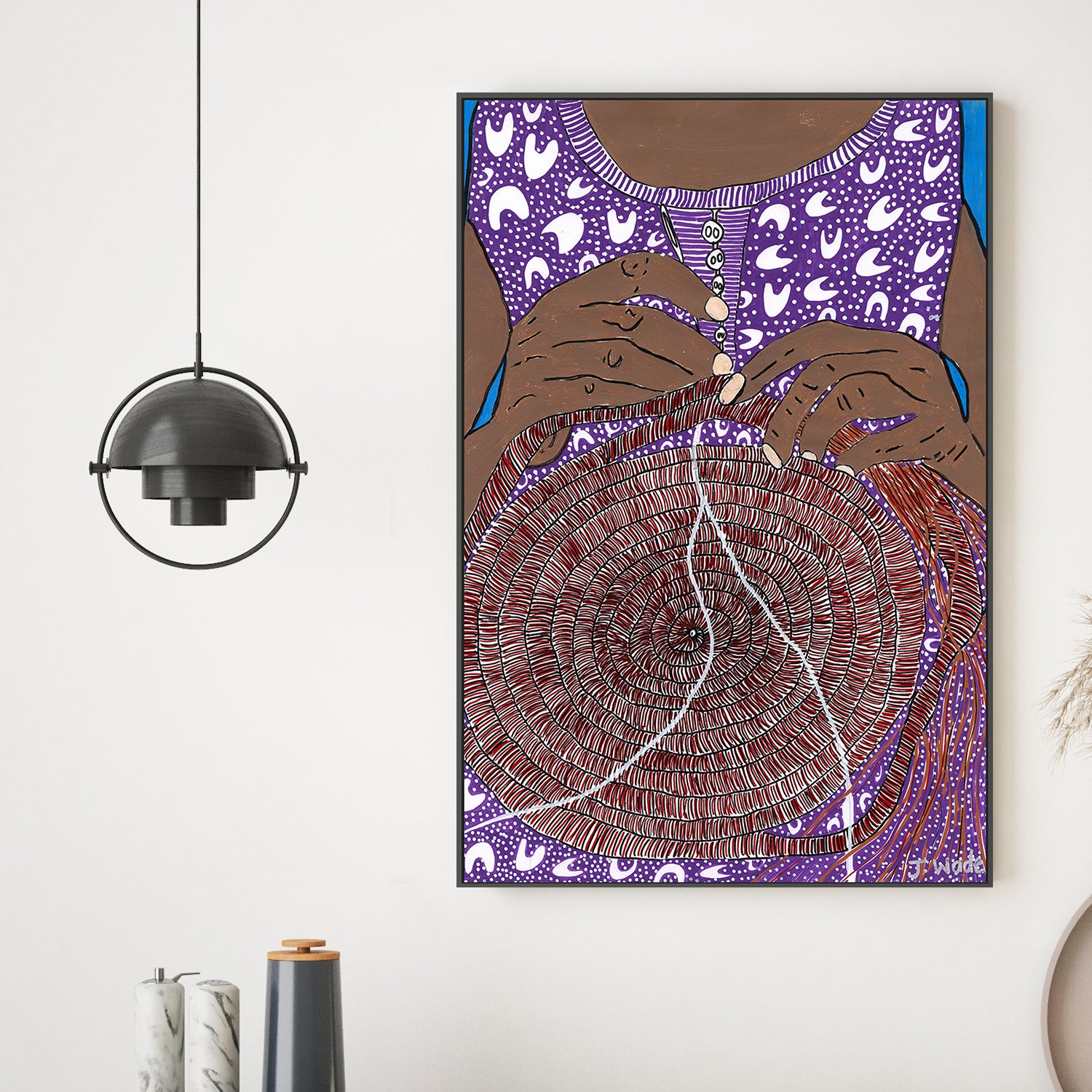 wall-art-print-canvas-poster-framed-In Weaving Hands , By Julianne Wade-2