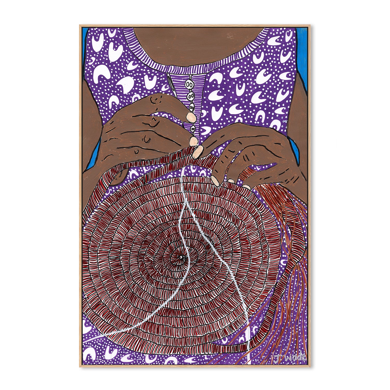 wall-art-print-canvas-poster-framed-In Weaving Hands , By Julianne Wade-4