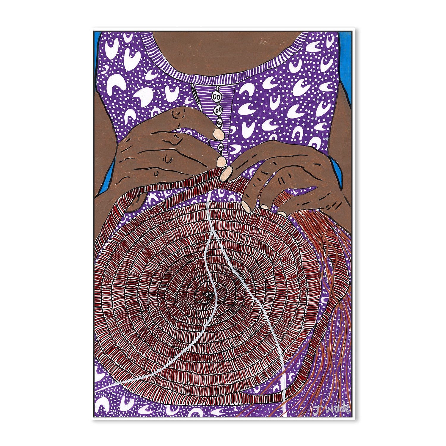 wall-art-print-canvas-poster-framed-In Weaving Hands , By Julianne Wade-5