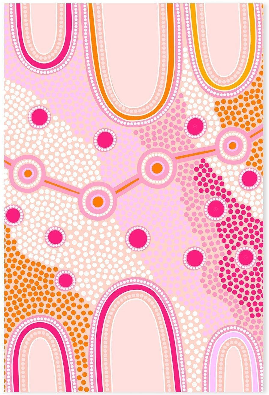 wall-art-print-canvas-poster-framed-Indigenous female journey-by-Leah Cummins-Gioia Wall Art
