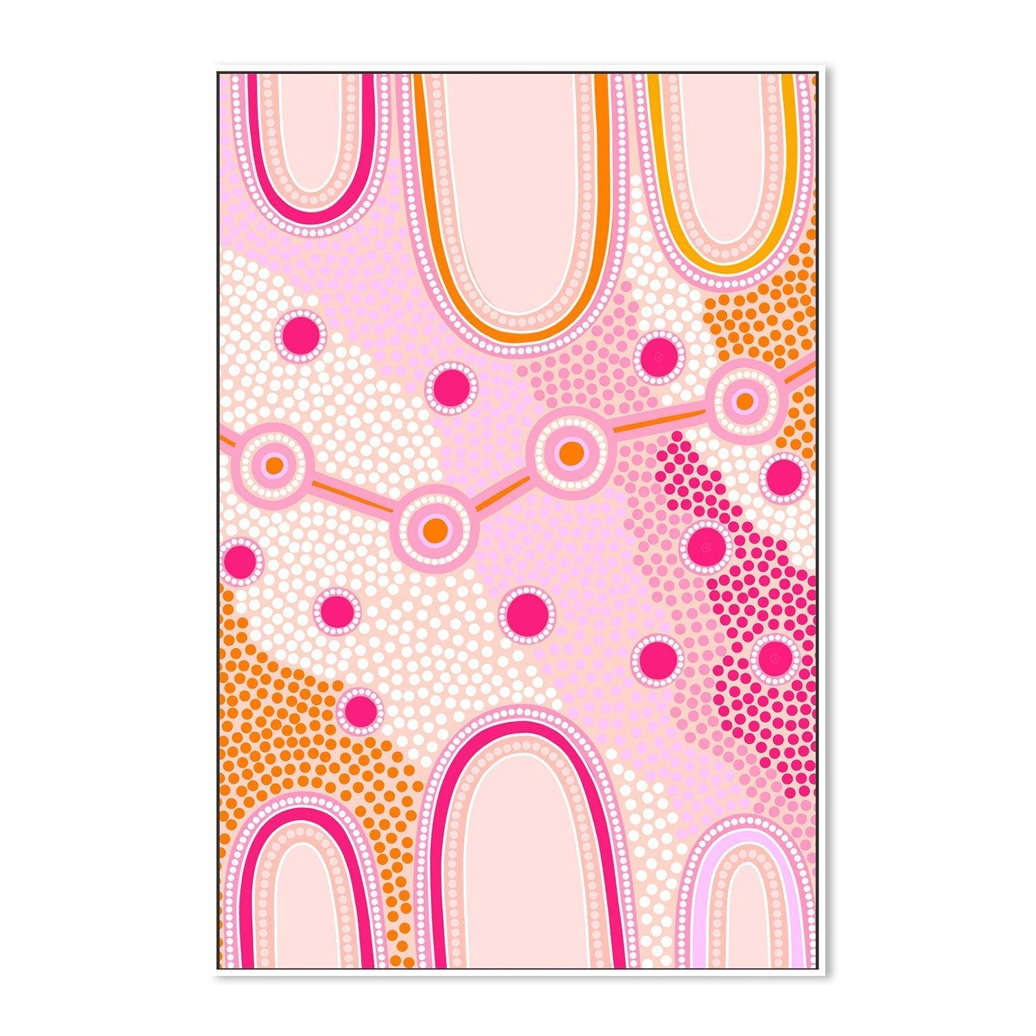 wall-art-print-canvas-poster-framed-Indigenous female journey-by-Leah Cummins-Gioia Wall Art