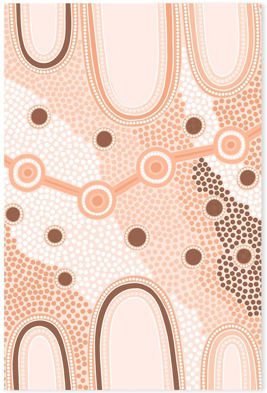 wall-art-print-canvas-poster-framed-Indigenous Female Journey, Earth-by-Leah Cummins-Gioia Wall Art