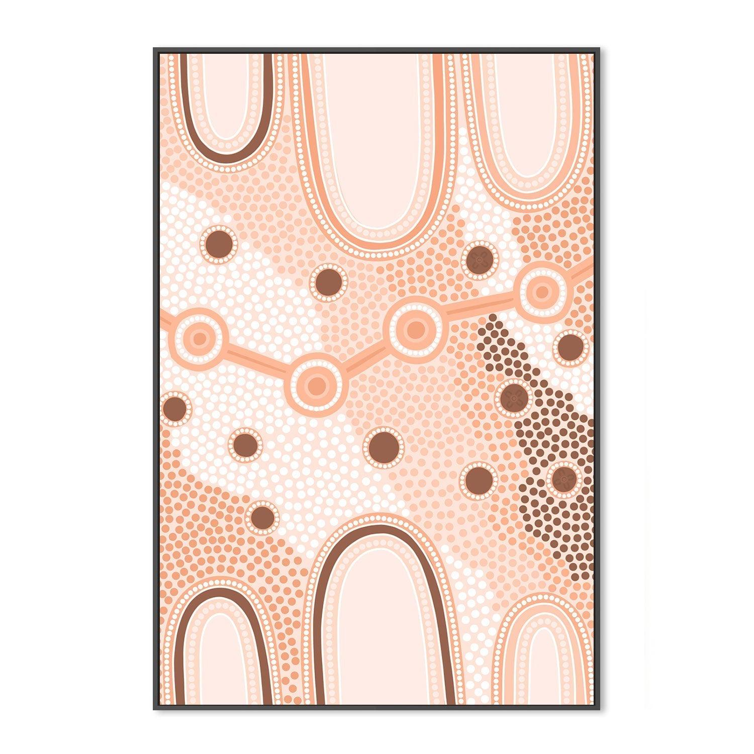 wall-art-print-canvas-poster-framed-Indigenous Female Journey, Earth-by-Leah Cummins-Gioia Wall Art