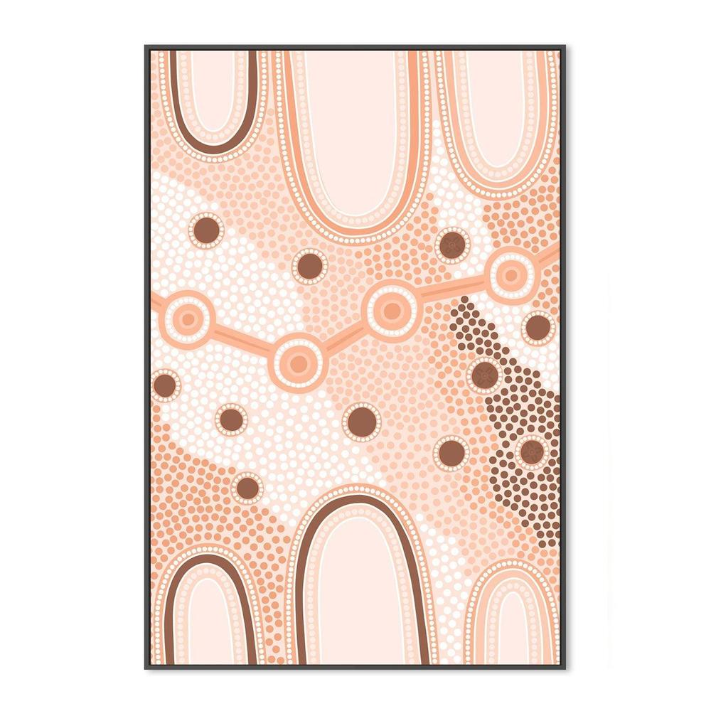 wall-art-print-canvas-poster-framed-Indigenous Female Journey, Earth-by-Leah Cummins-Gioia Wall Art