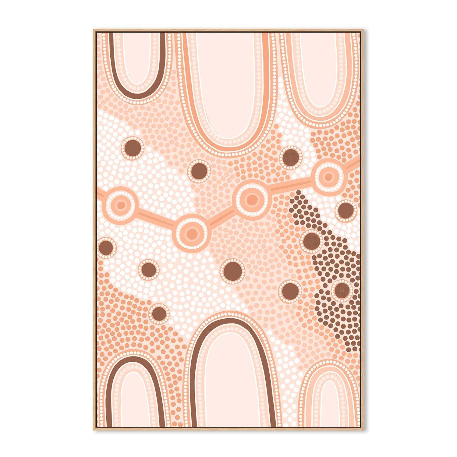wall-art-print-canvas-poster-framed-Indigenous Female Journey, Earth-by-Leah Cummins-Gioia Wall Art