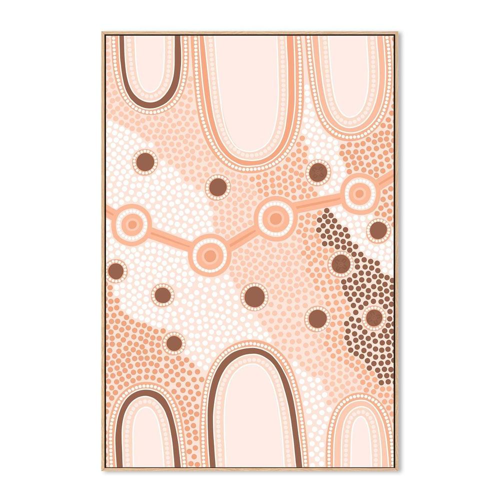 wall-art-print-canvas-poster-framed-Indigenous Female Journey, Earth-by-Leah Cummins-Gioia Wall Art