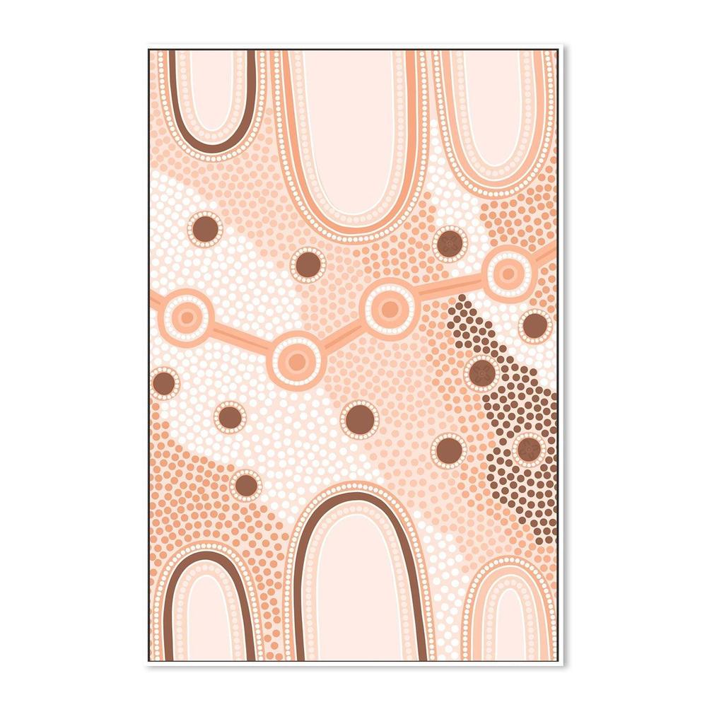 wall-art-print-canvas-poster-framed-Indigenous Female Journey, Earth-by-Leah Cummins-Gioia Wall Art