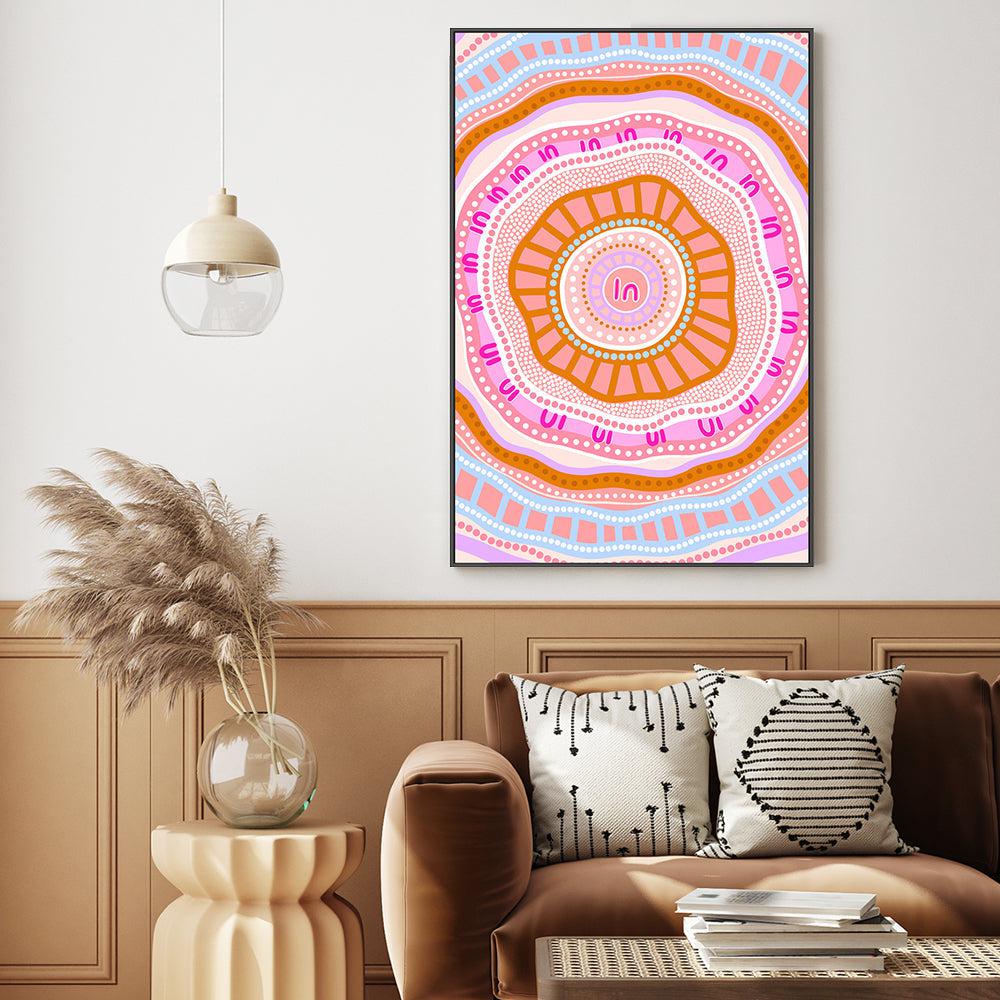 wall-art-print-canvas-poster-framed-Indigenous Female Self-by-Leah Cummins-Gioia Wall Art