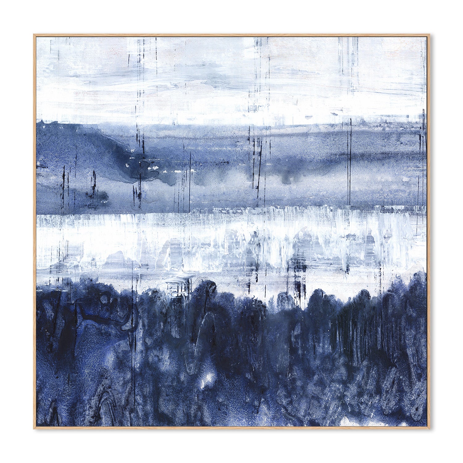 wall-art-print-canvas-poster-framed-Indigo Landscape , By Maya Woods-4