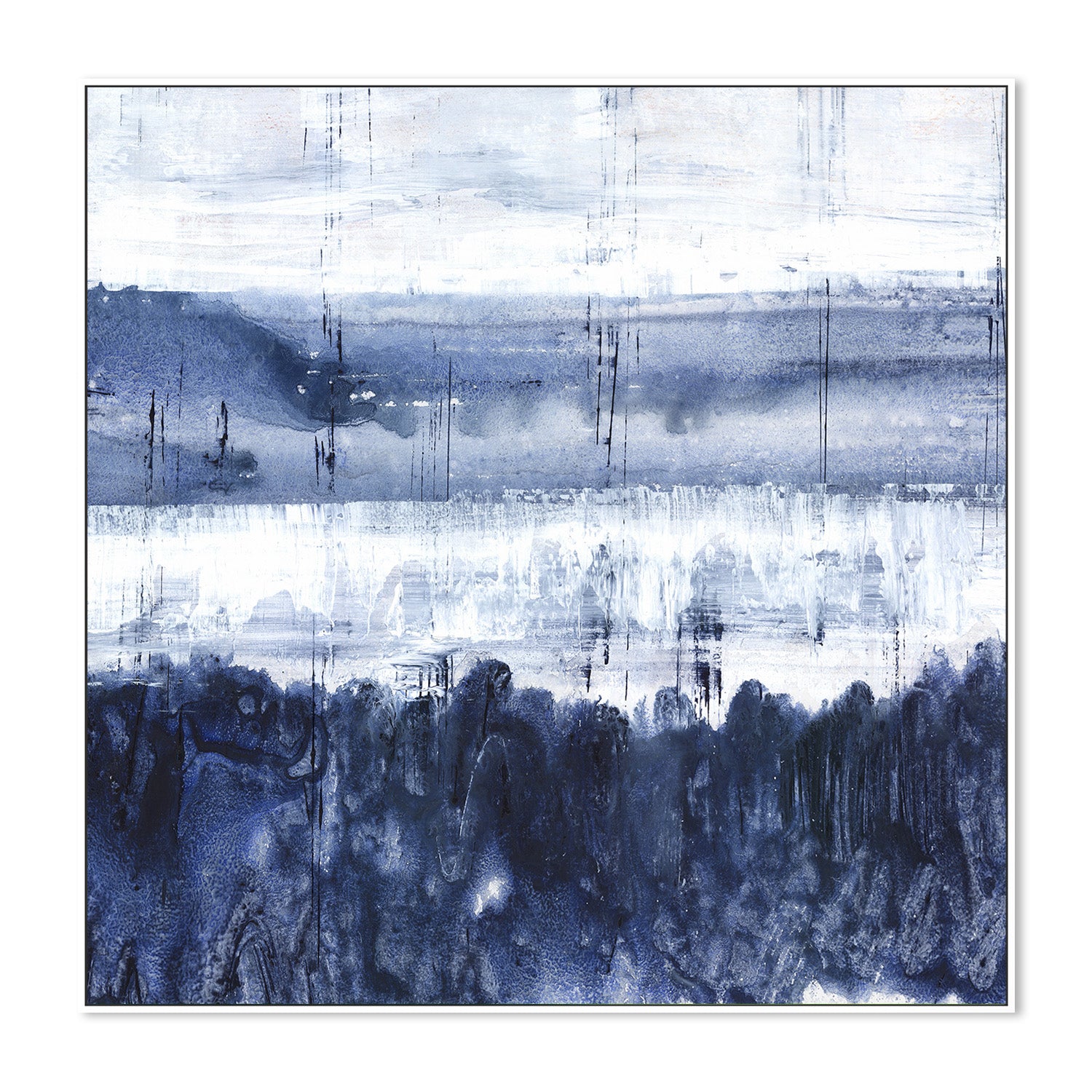 wall-art-print-canvas-poster-framed-Indigo Landscape , By Maya Woods-5