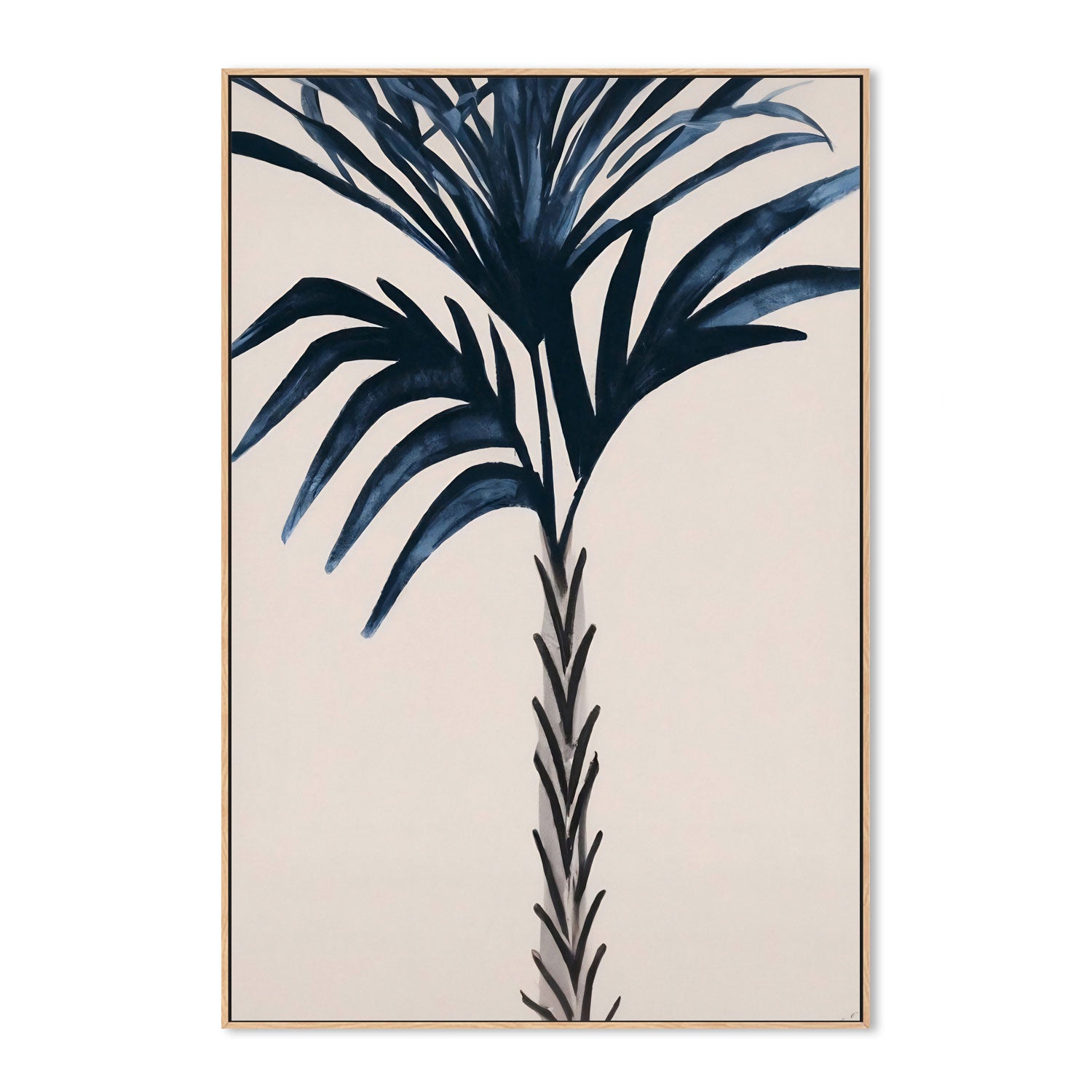 wall-art-print-canvas-poster-framed-Indigo Palm Love , By Pictufy-4