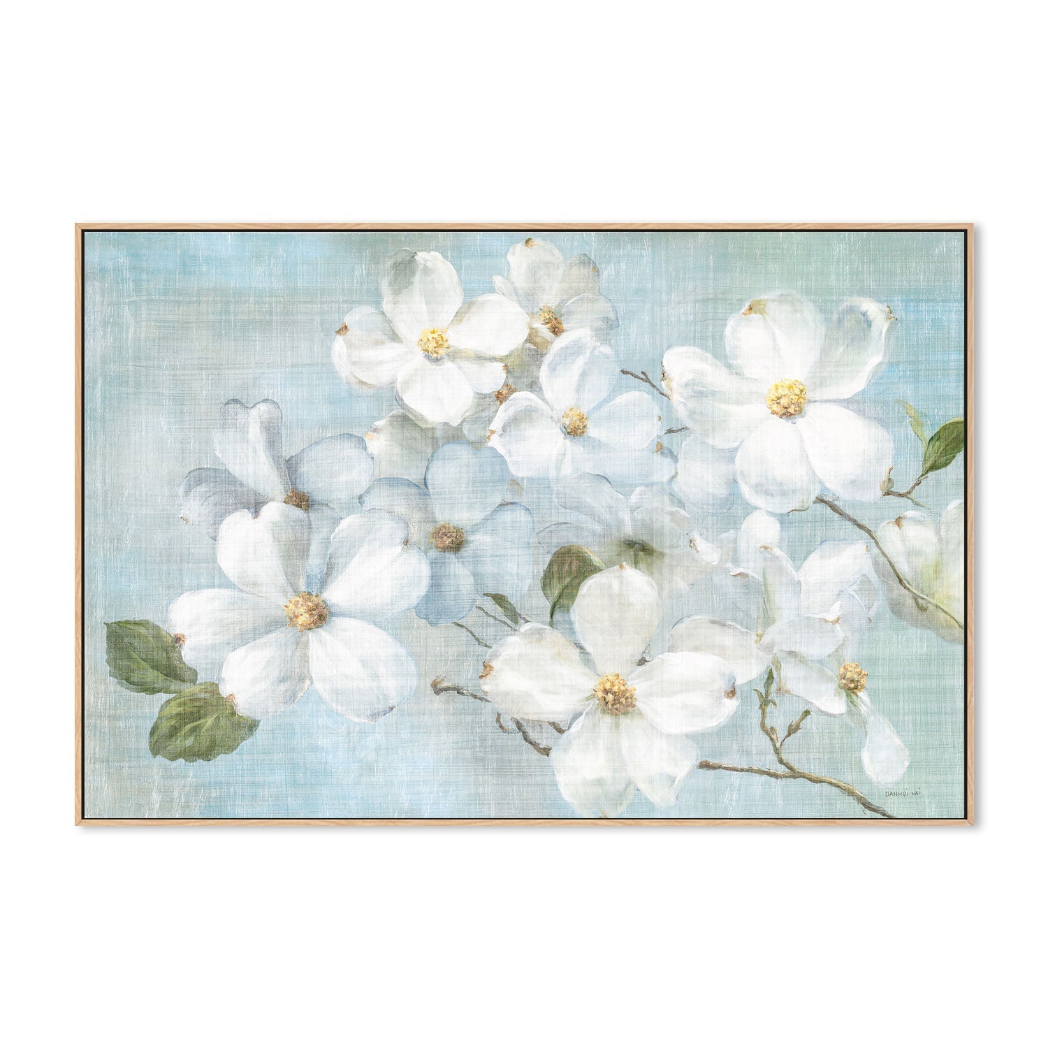 wall-art-print-canvas-poster-framed-Indiness Blossoms Light , By Danhui Nai-GIOIA-WALL-ART