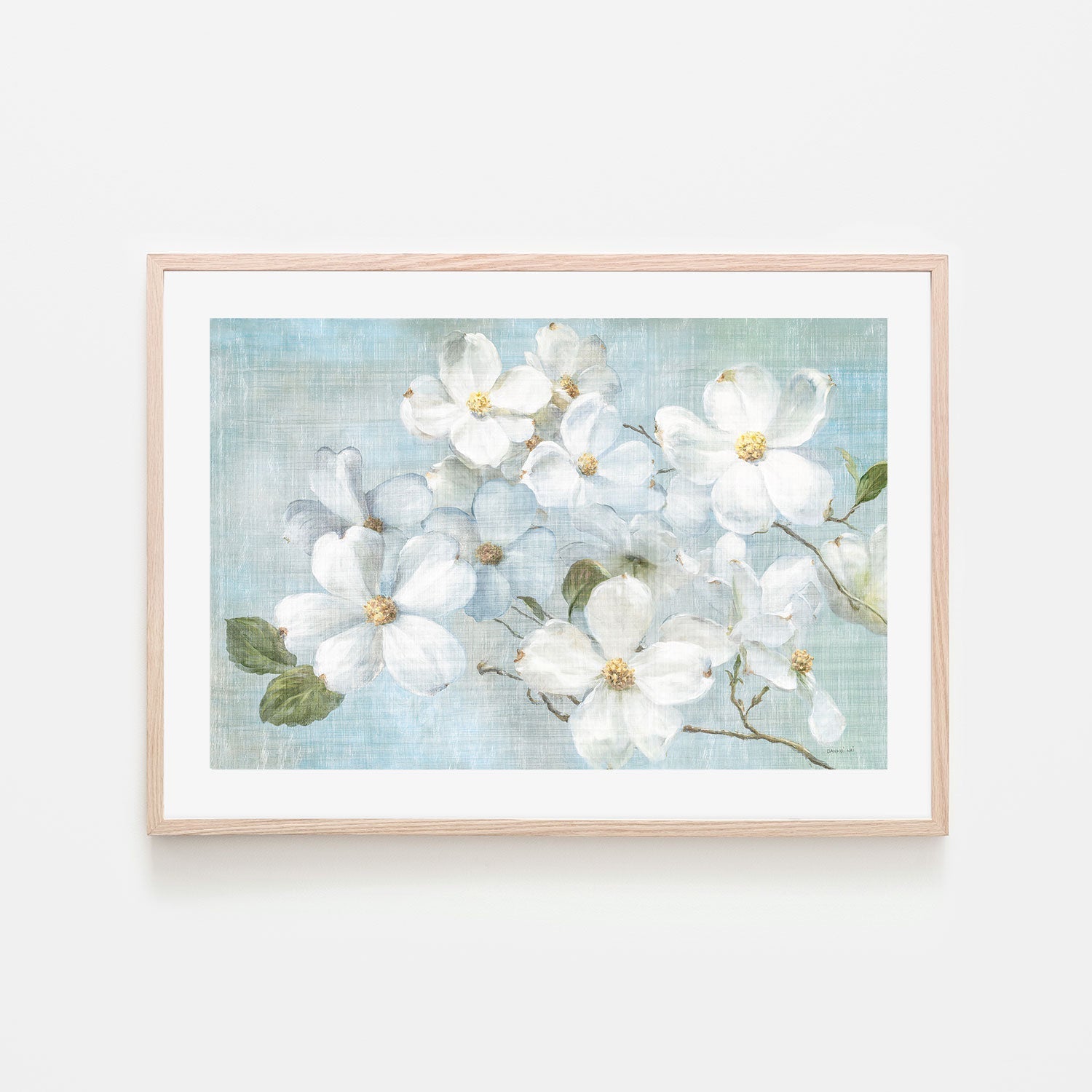 wall-art-print-canvas-poster-framed-Indiness Blossoms Light , By Danhui Nai-GIOIA-WALL-ART