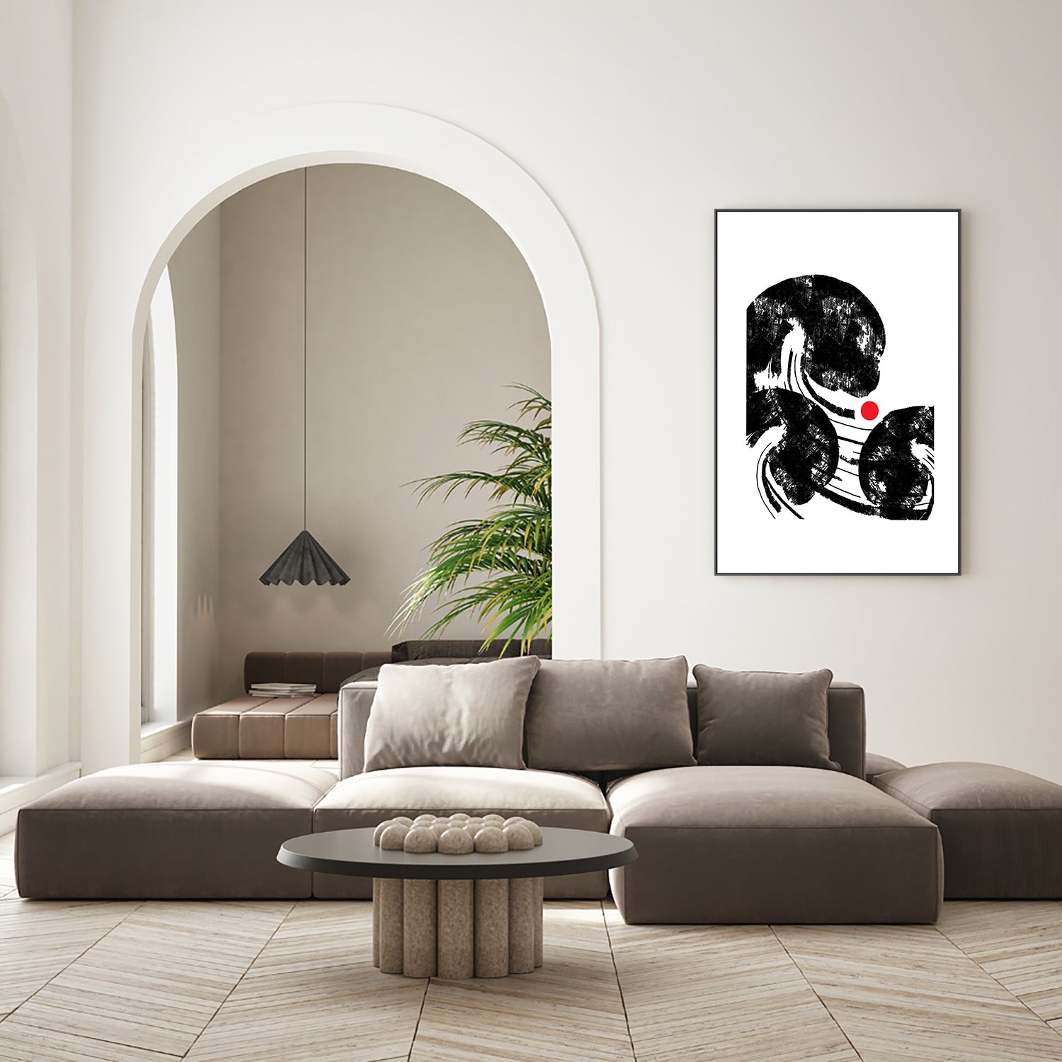 wall-art-print-canvas-poster-framed-Ink waves-7