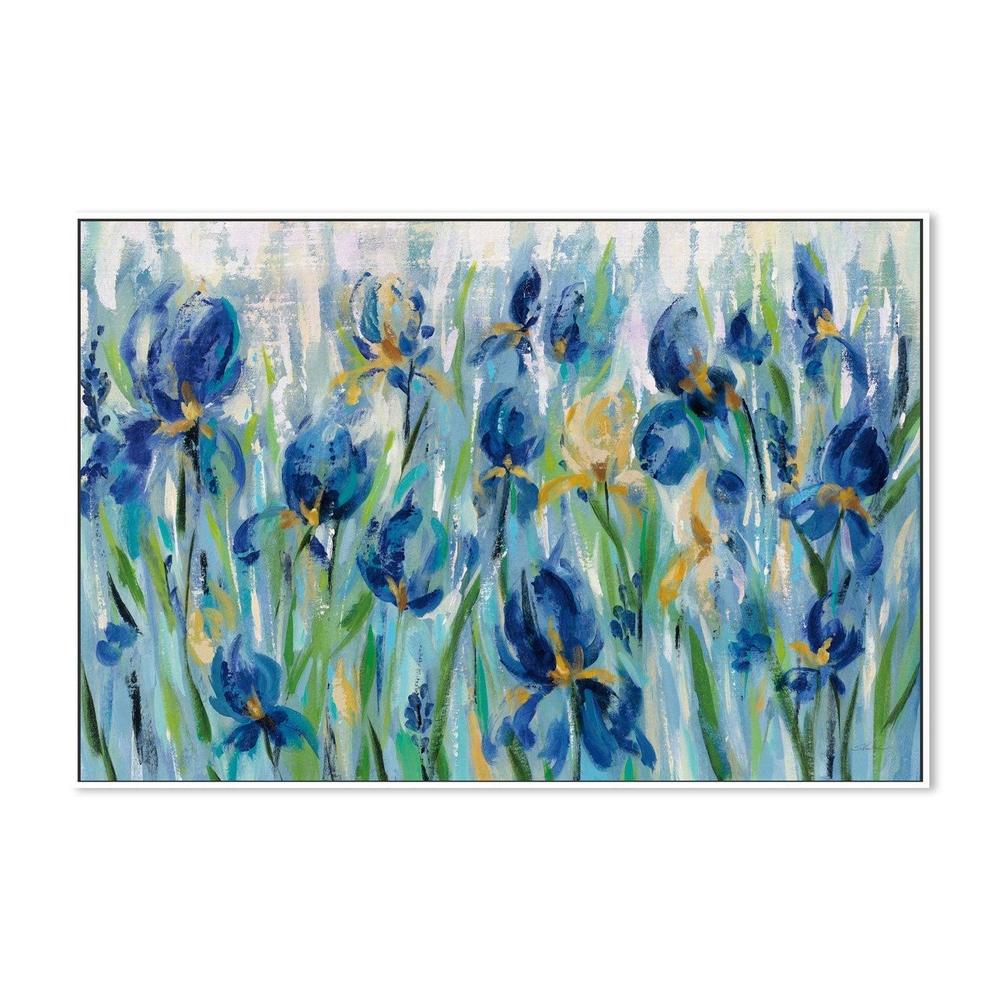 wall-art-print-canvas-poster-framed-Iris Flower Bed-by-Silvia Vassileva-Gioia Wall Art