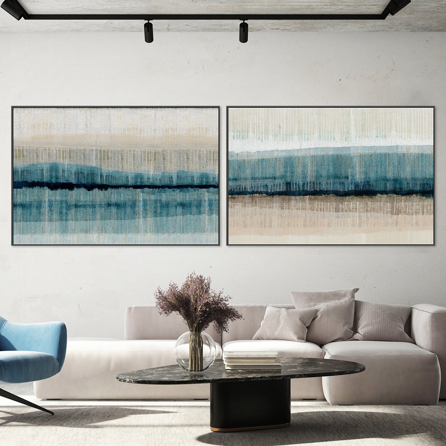 Island Dawn, Style A & B, Set Of 2