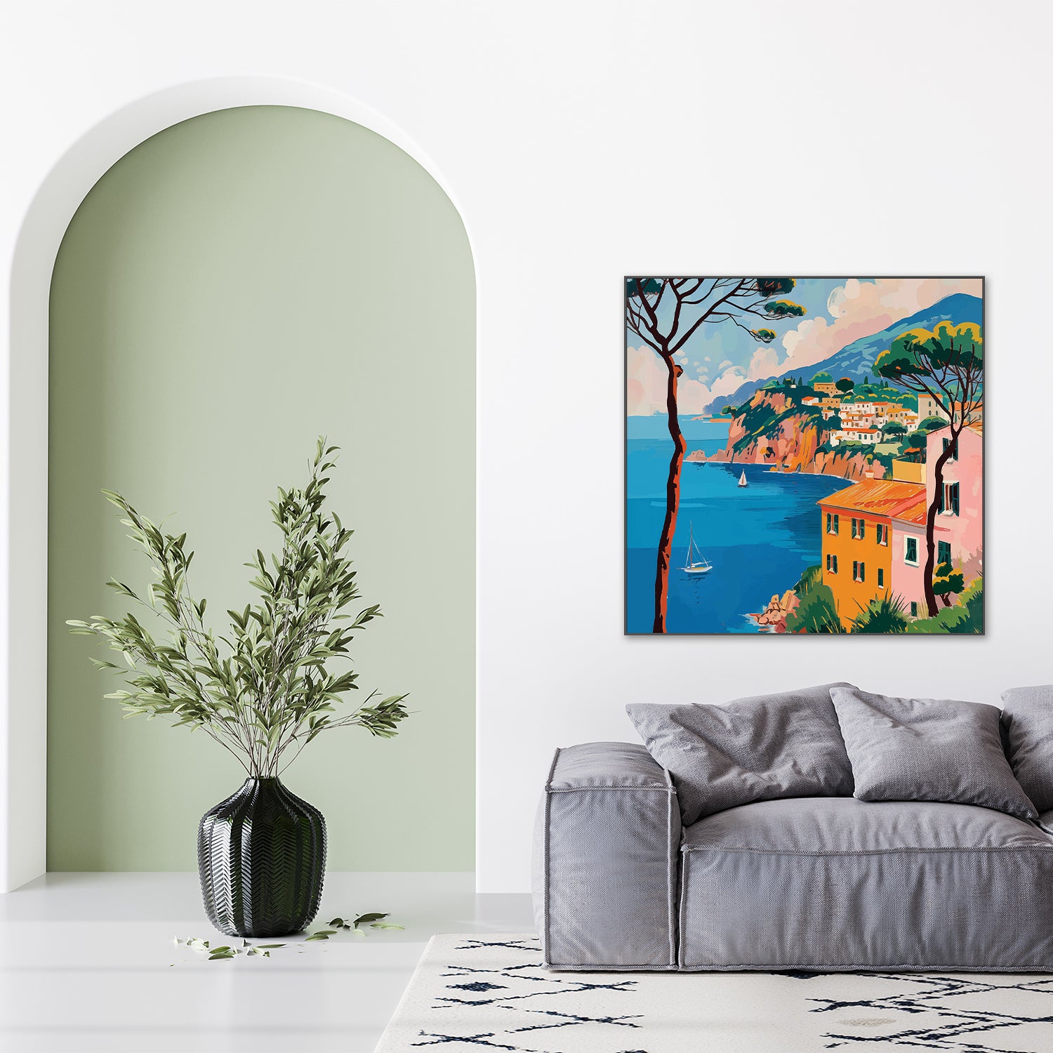 wall-art-print-canvas-poster-framed-Italian Coast, Style B-9