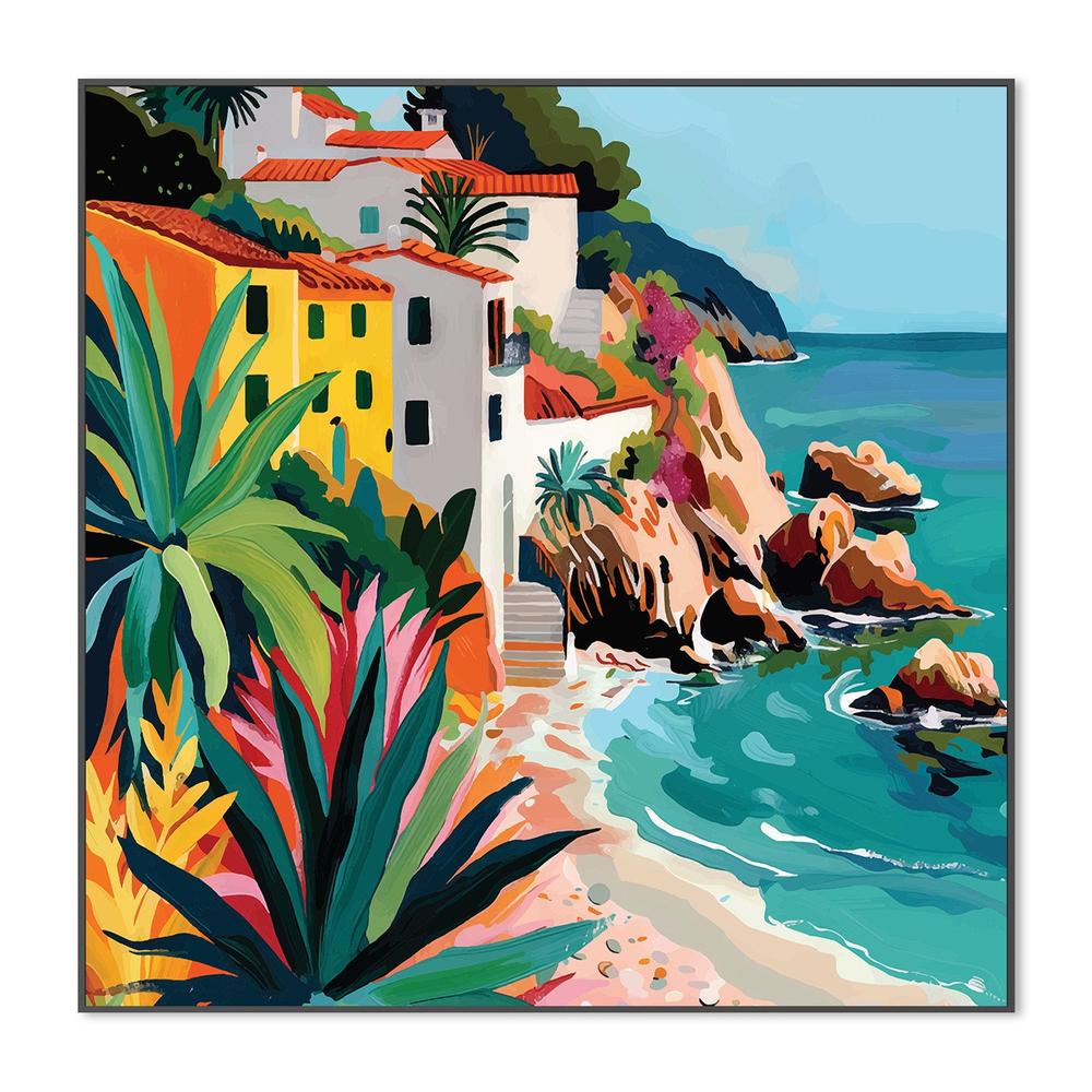 wall-art-print-canvas-poster-framed-Italian Coast, Style C-3