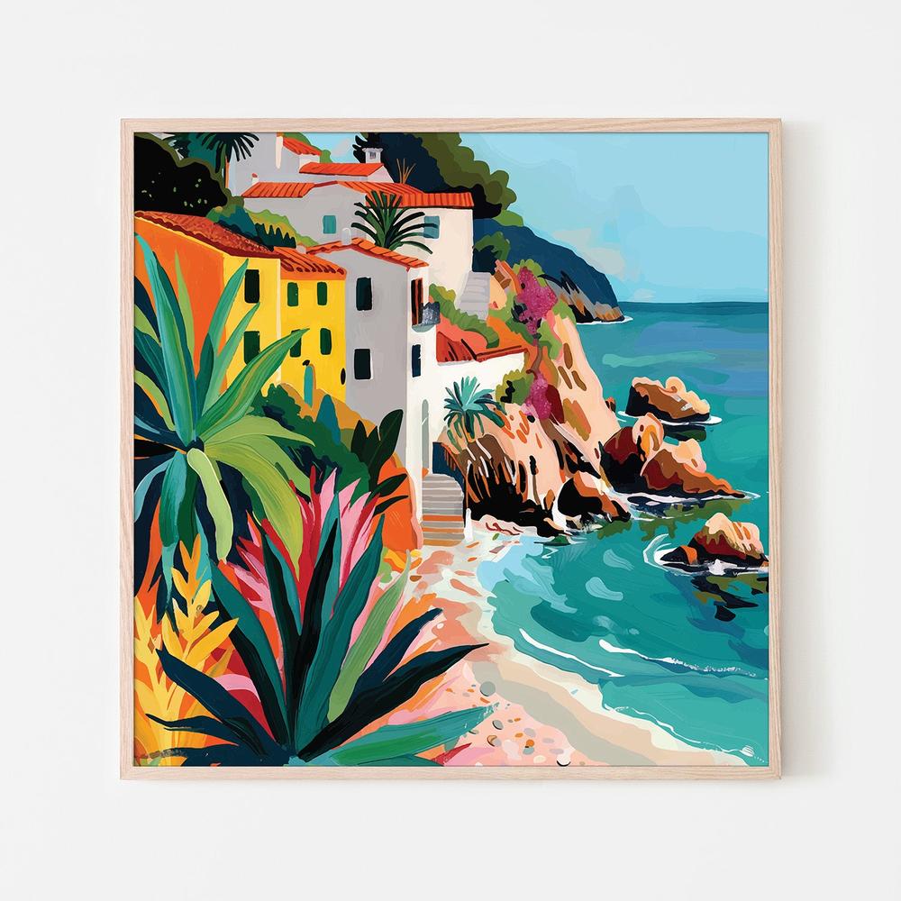 wall-art-print-canvas-poster-framed-Italian Coast, Style C-6