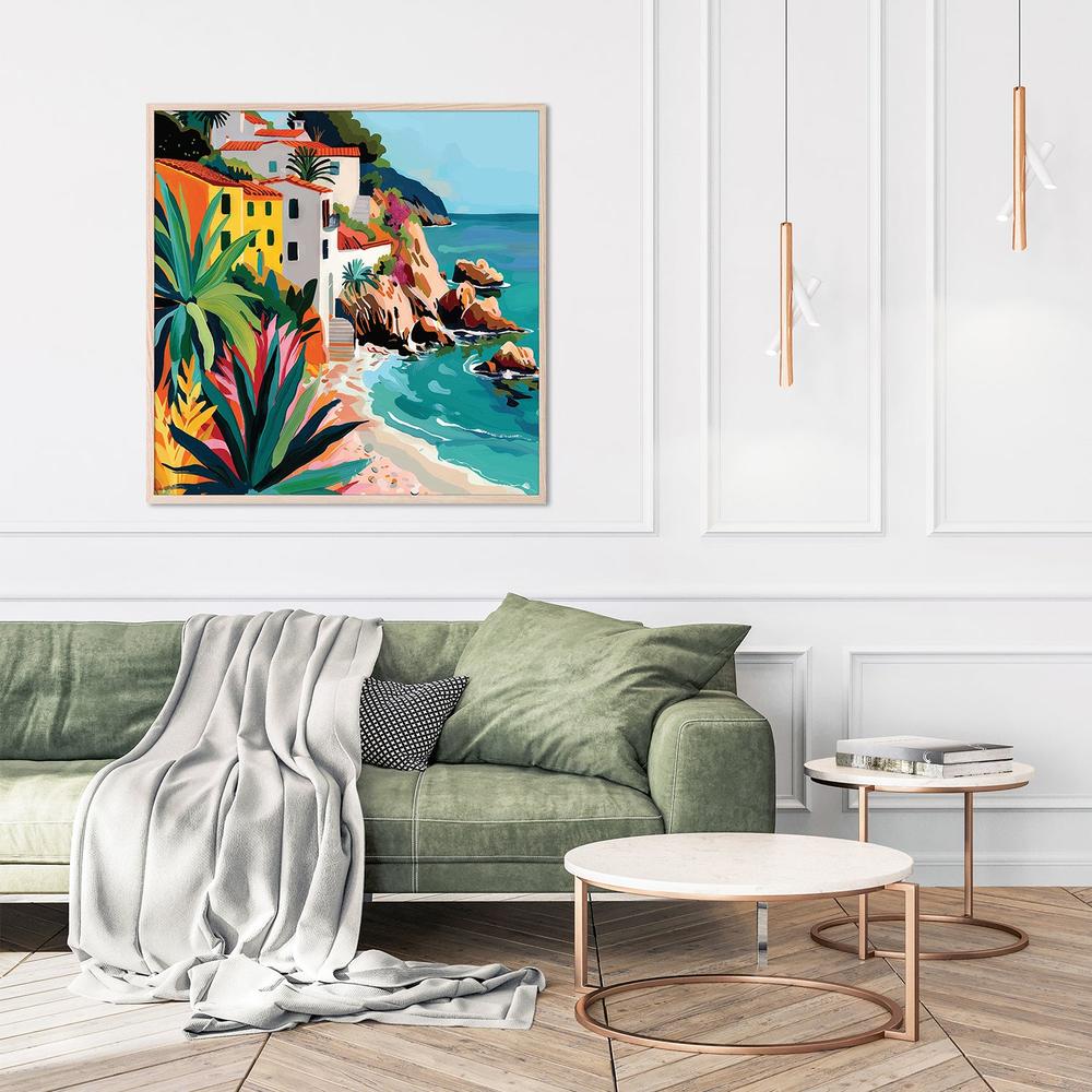 wall-art-print-canvas-poster-framed-Italian Coast, Style C-8