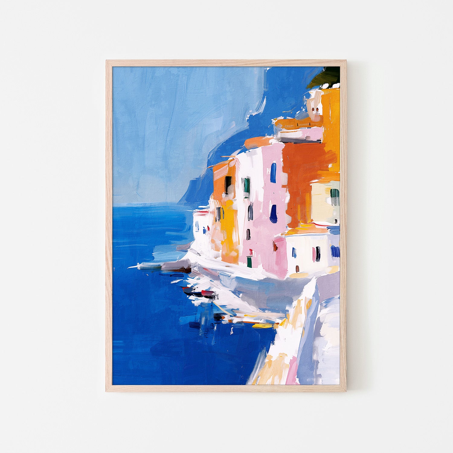 wall-art-print-canvas-poster-framed-Italian Seaside, Style A-6