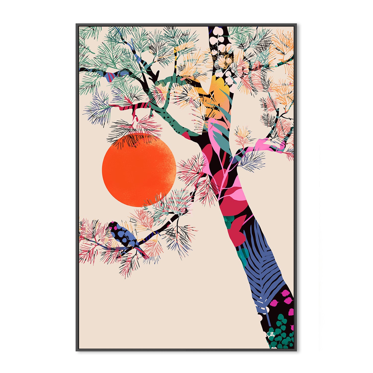 wall-art-print-canvas-poster-framed-Japanese Summer-3